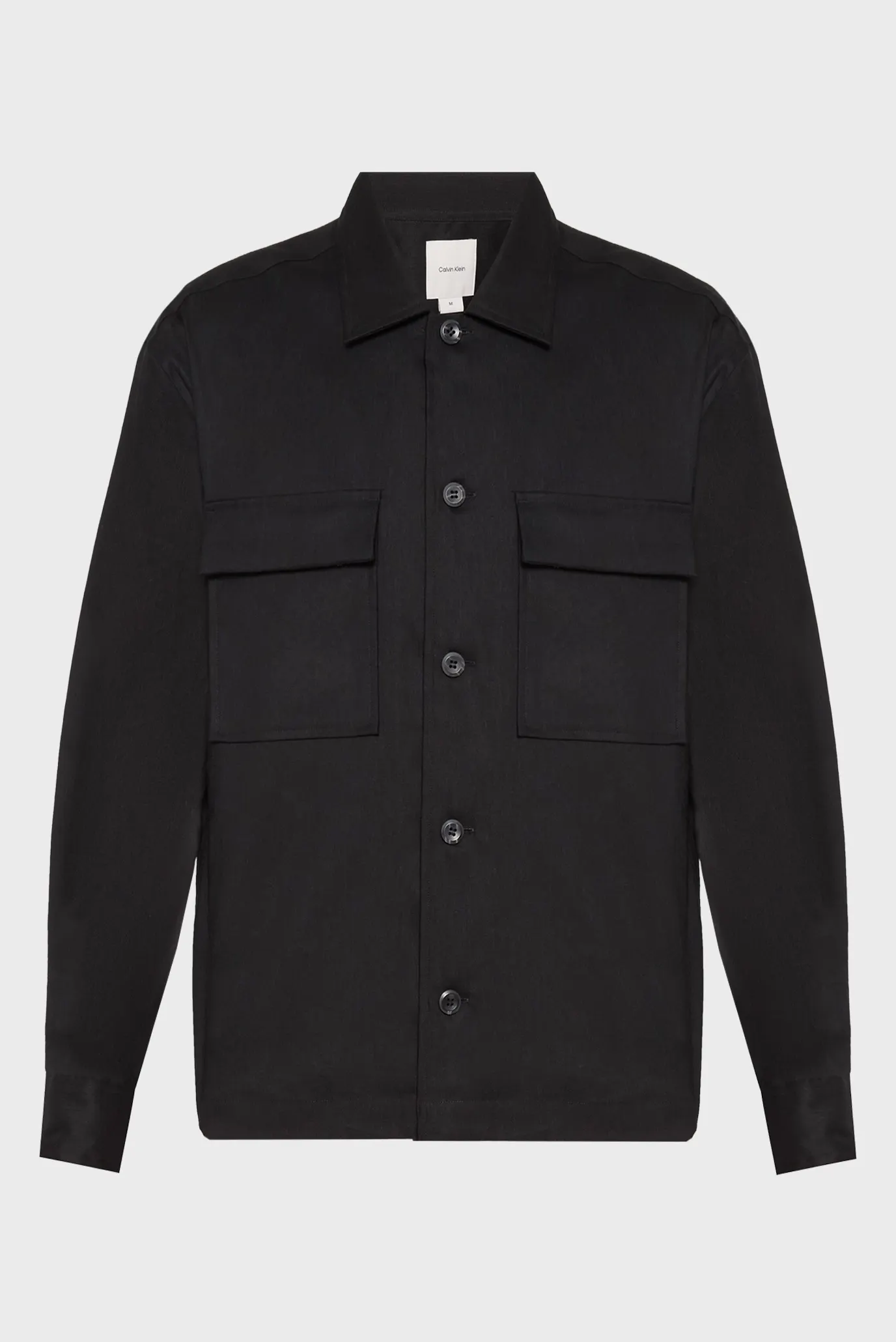 Чоловіча чорна сорочка STRETCH OVERSHIRT 7