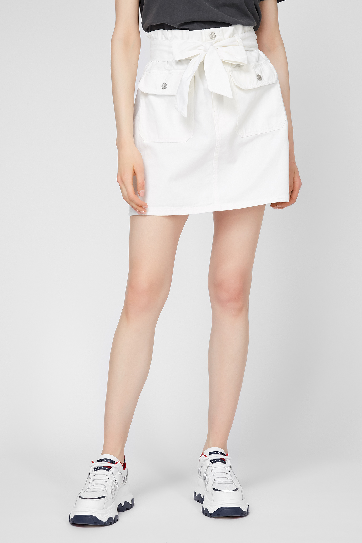 Женская белая джинсовая юбка UTILITY MINI 1