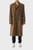 Чоловіче коричневе вовняне пальто W-OUT-NEW