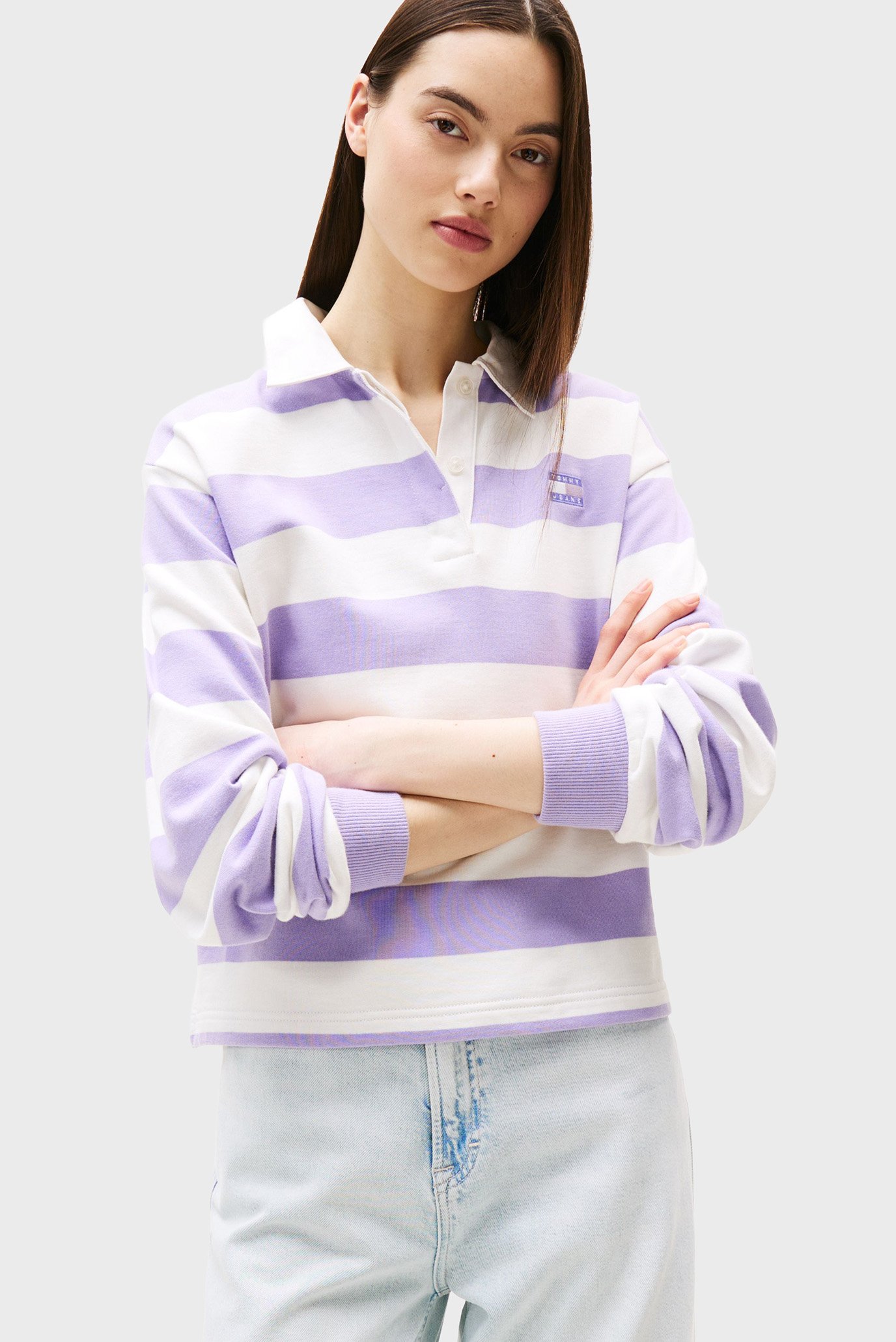 Женское поло в полоску RLX SH STRIPE Разноцветный S Tommy Jeans DW0DW20948 Женское поло в полоску RLX SH STRIPE Разноцветный S Tommy Jeans DW0DW20948