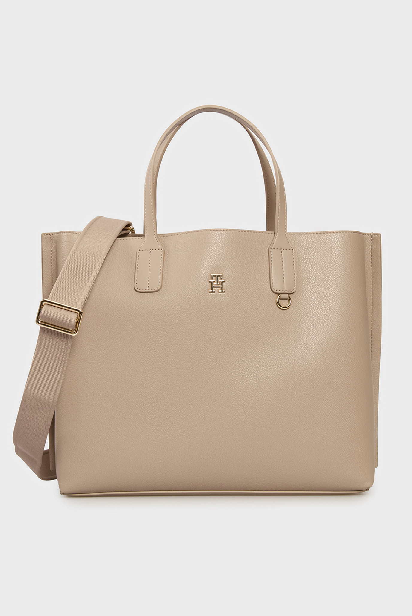 Женская бежевая сумка TH DISTINCT SATCHEL Бежевый ONESIZE Tommy Hilfiger AW0AW17463 Женская бежевая сумка TH DISTINCT SATCHEL Бежевый ONESIZE Tommy Hilfiger AW0AW17463
