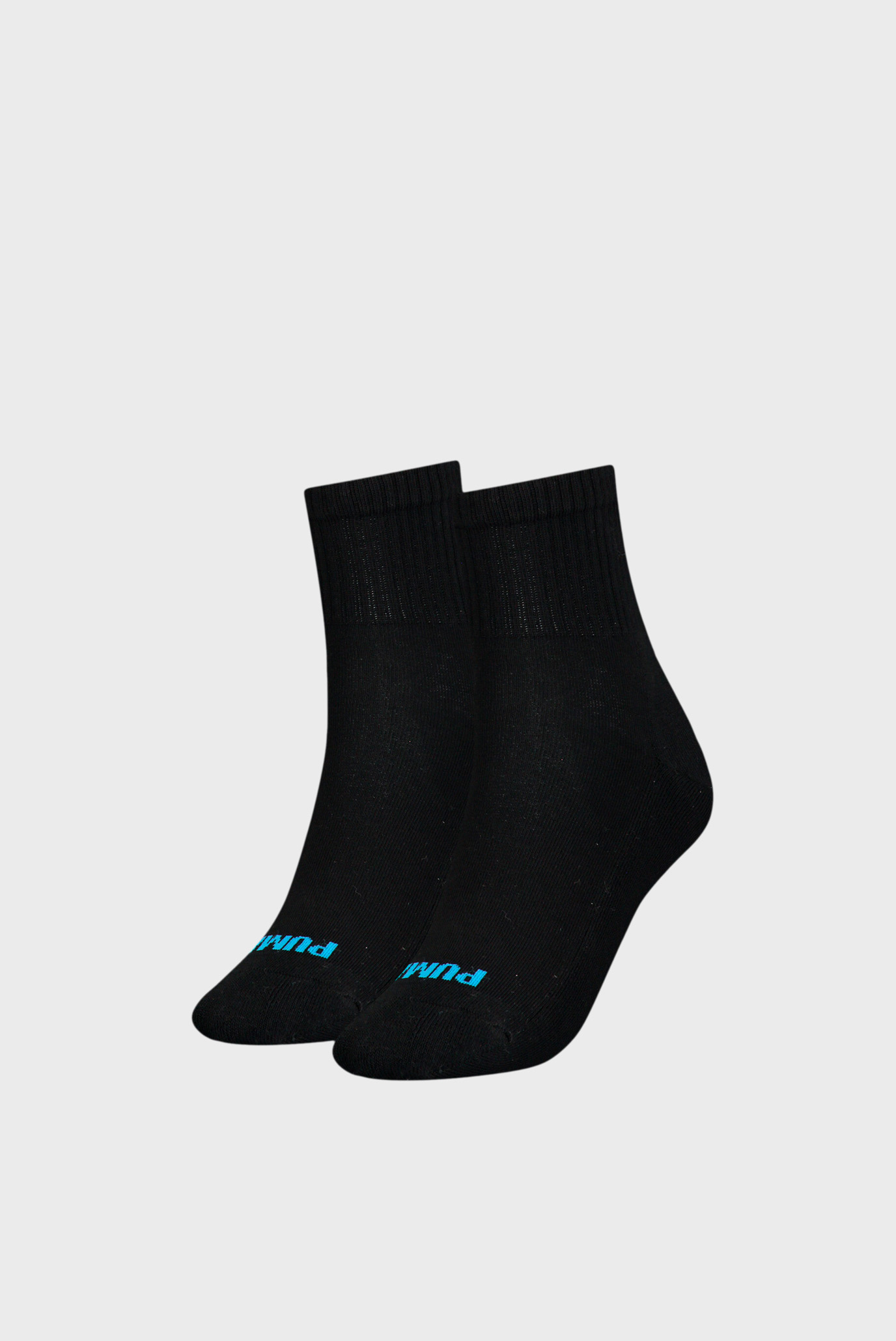 Женские черные носки (2 пары) PUMA Women's Heart Short Crew Socks 1