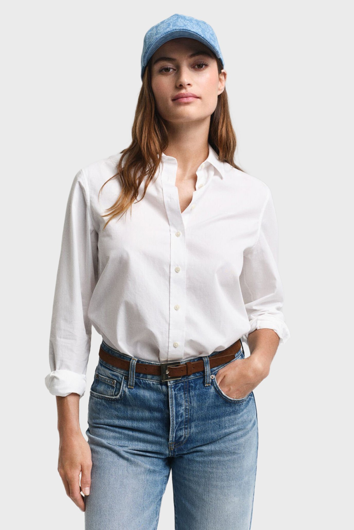 Женская белая рубашка REG CLASSIC POPLIN 1