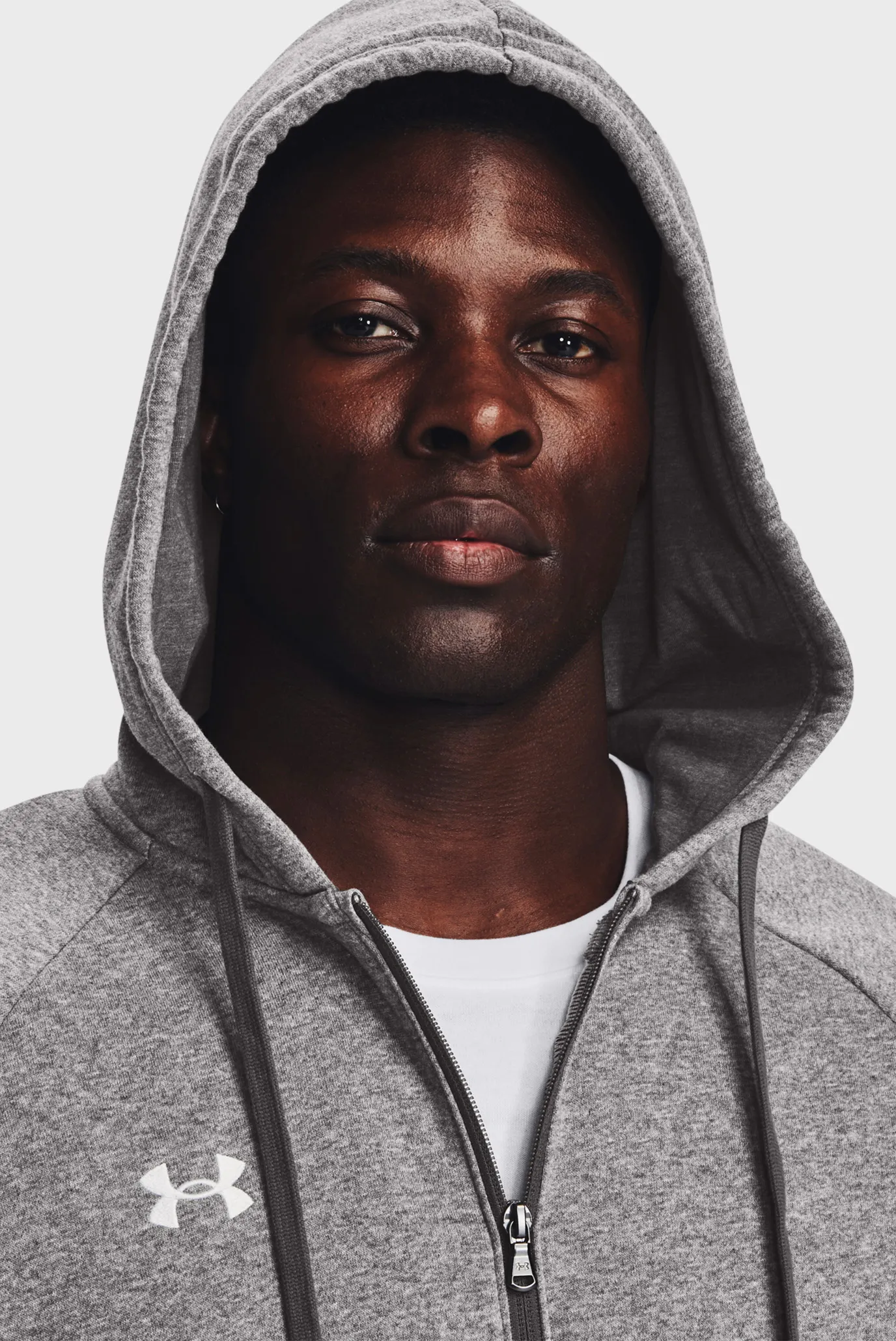 Чоловіче сіре худі UA Rival Fleece FZ Hoodie 6