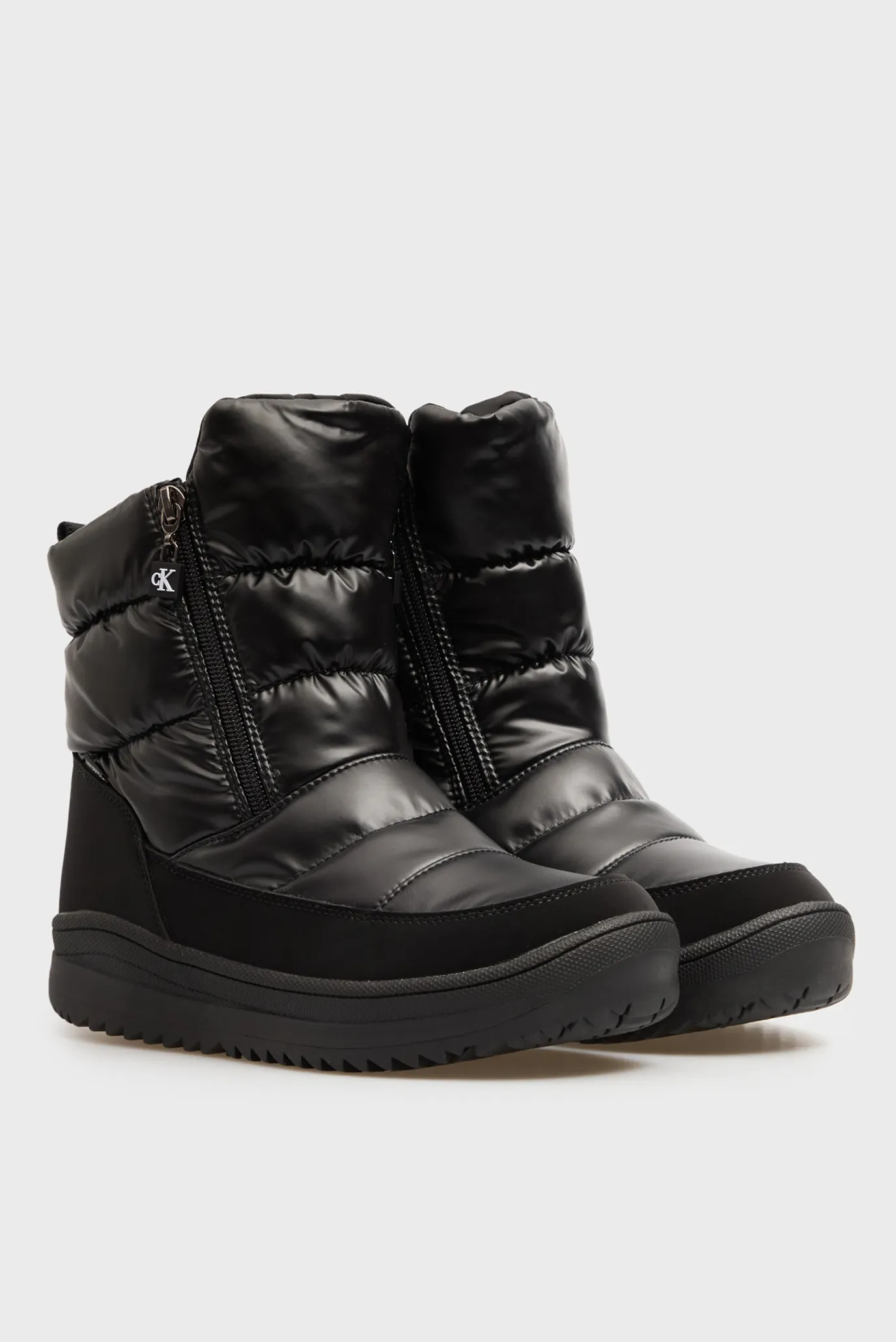 Детские черные дутики SNOW 3