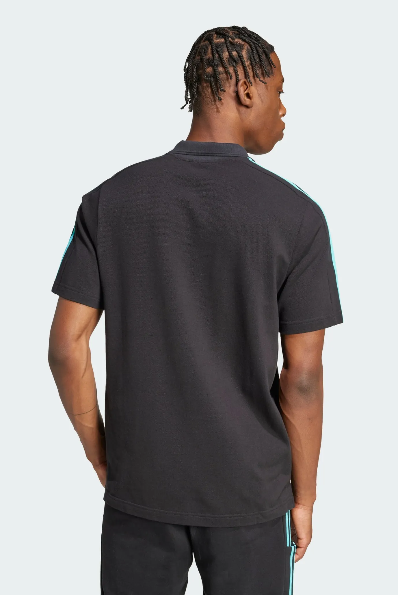 Мужское черное поло Mercedes - AMG Petronas Formula One Team DNA 3