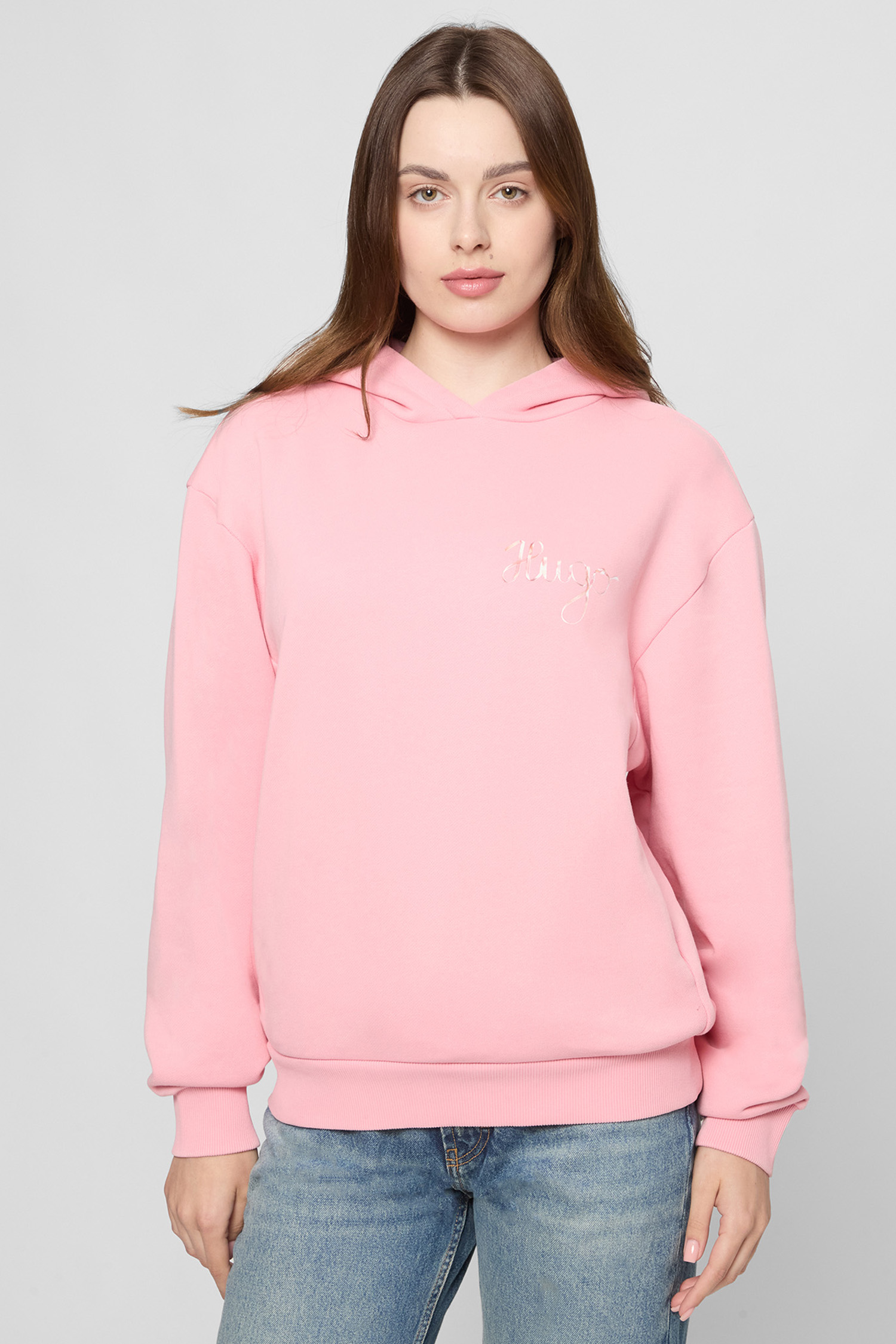 Женское розовое худи Розовый L HUGO 50544870;678 Женское розовое худи Розовый L HUGO 50544870;678