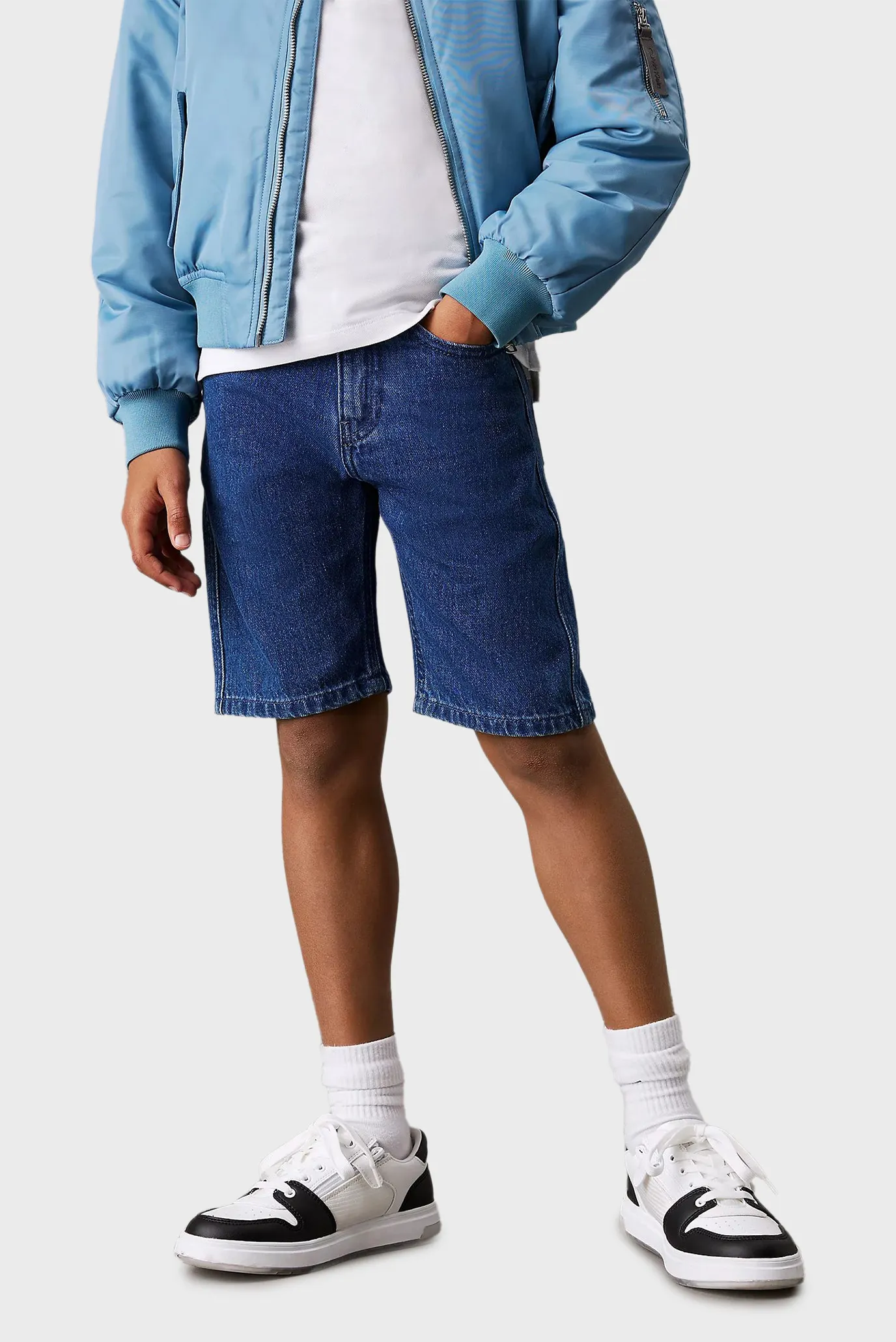 Детские темно-синие джинсовые шорты VIBRANT BLUE RLXD DENIM SHORTS 1