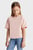 Детская розовая футболка MONOGRAM OFF PLACED SS