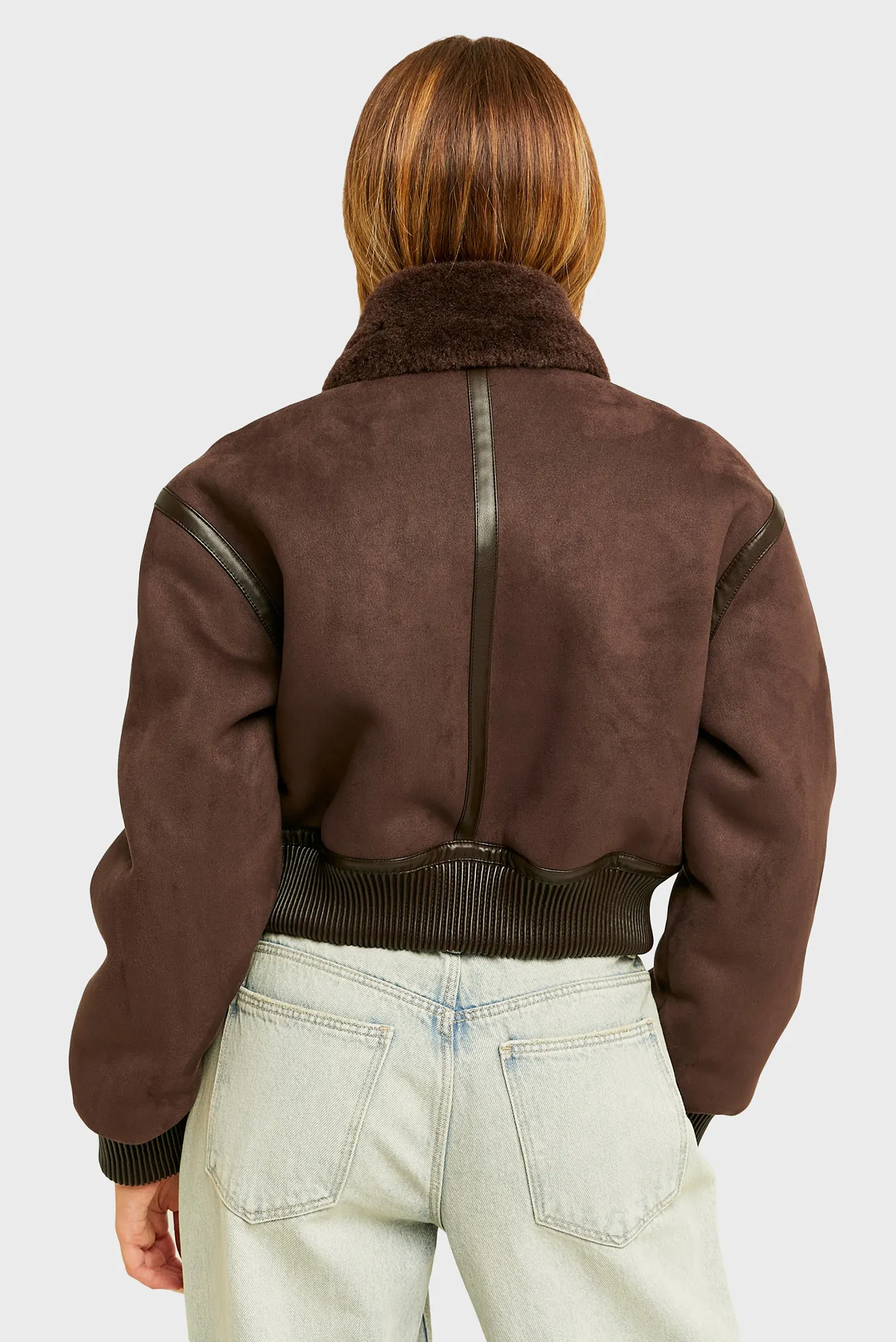 Жіноча коричнева дублянка 2