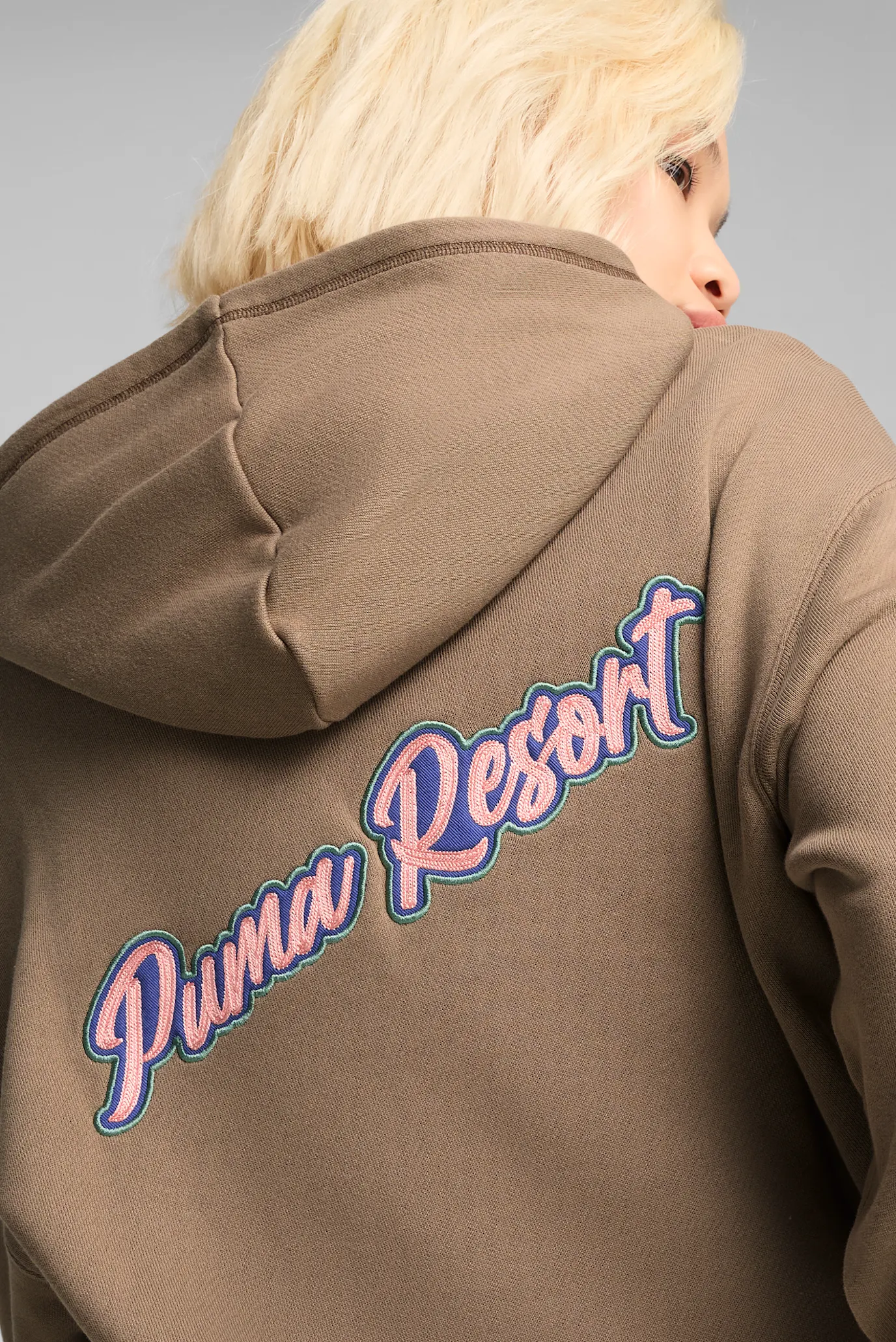 Коричневое худи PREMIUM ESS Relaxed Graphic Hoodie Unisex (унисекс