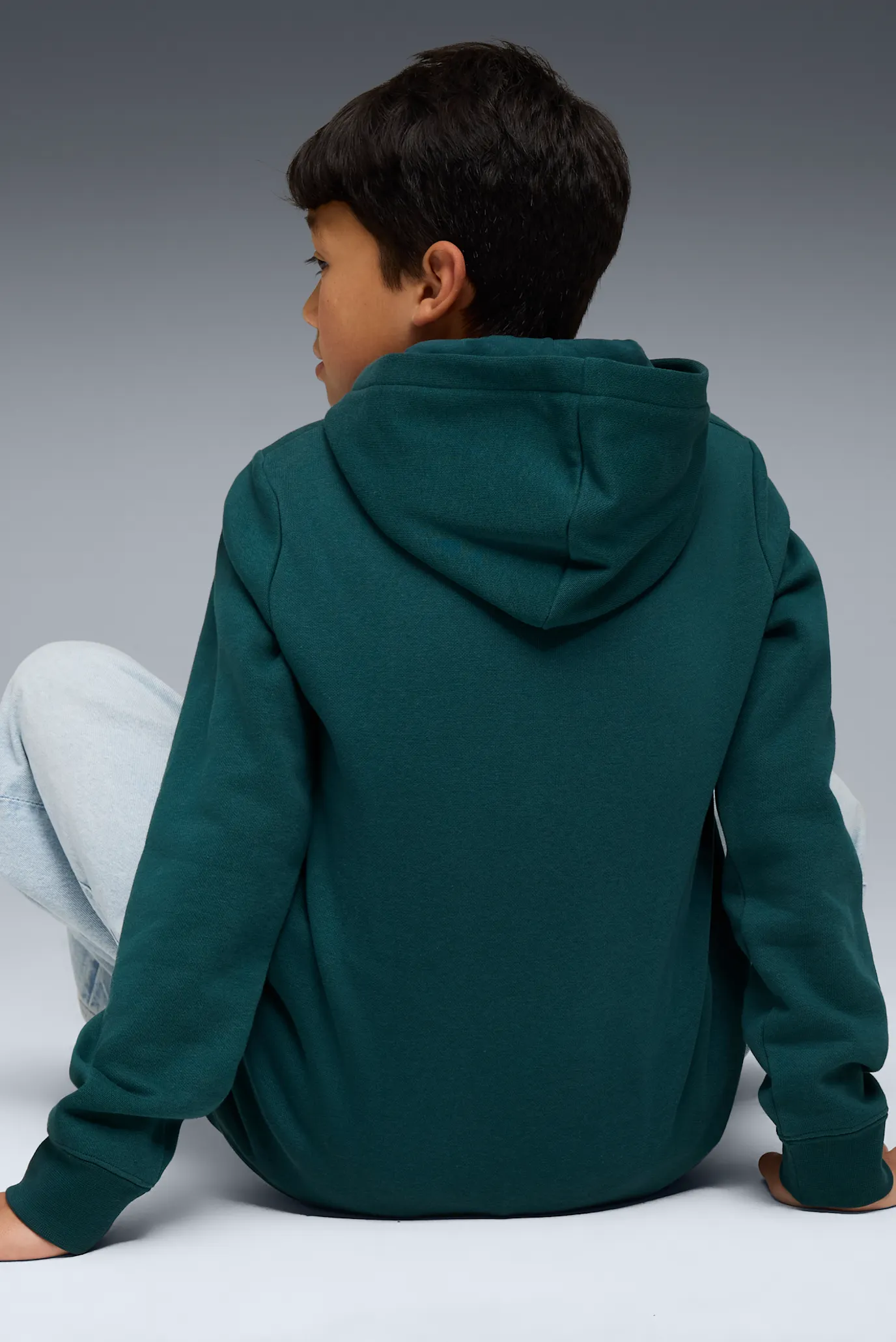 Детское темно-зеленое худи ESS No. 1 Logo Fleece Hoodie Youth 3