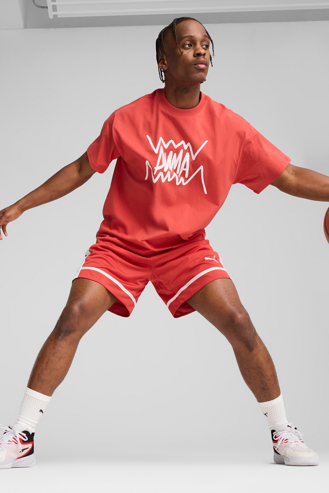 Мужская красная футболка Jaws Core Basketball Tee Men 1