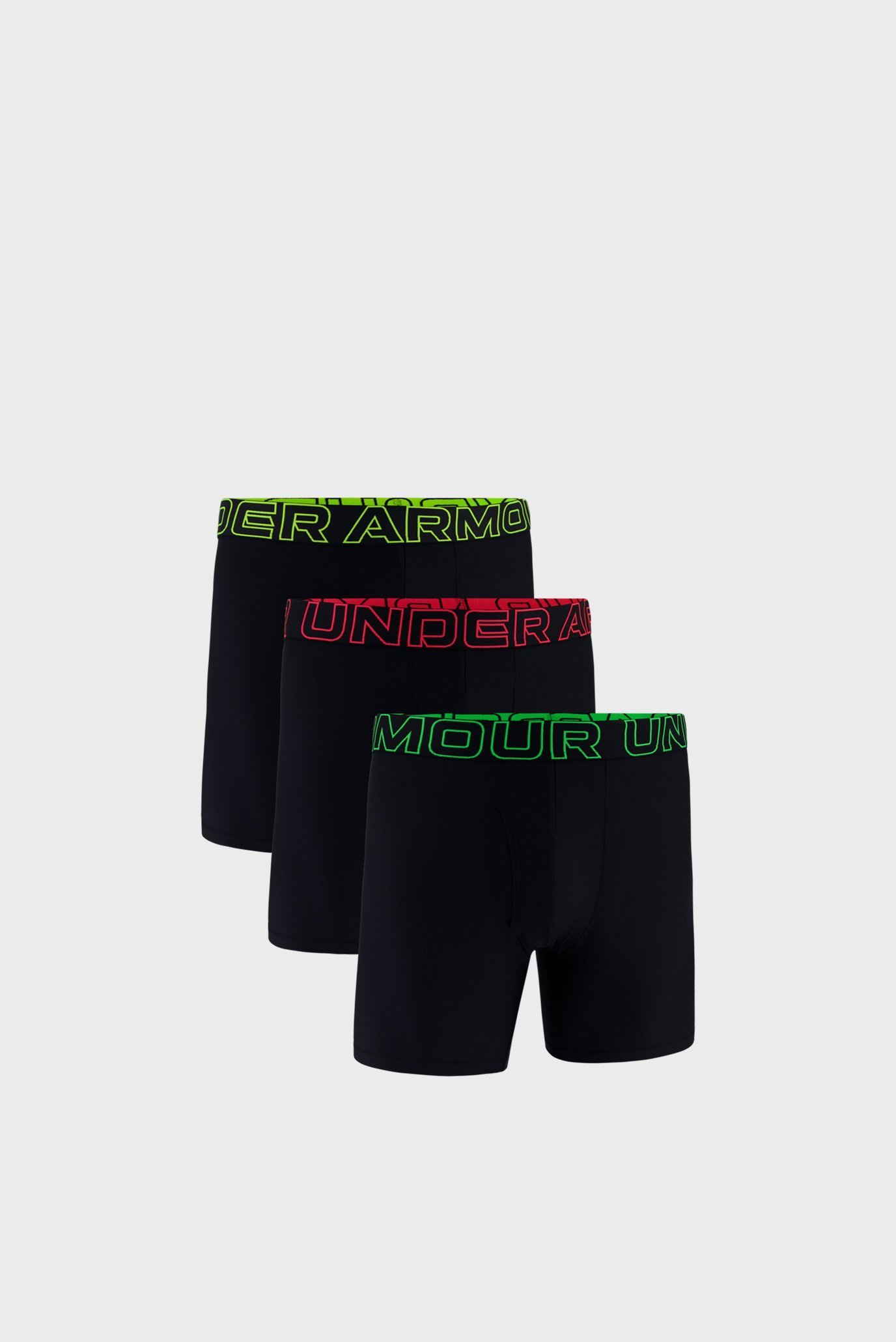Мужские черные боксеры (3 шт) UA PERFORMANCE TECH MESH -SOLID 6 IN 3PK Черный M Under Armour 1383884-005 Мужские черные боксеры (3 шт) UA PERFORMANCE TECH MESH -SOLID 6 IN 3PK Черный M Under Armour 1383884-005