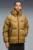 Чоловічий гірчичний пуховик Hooded Down Puffer Jacket Men