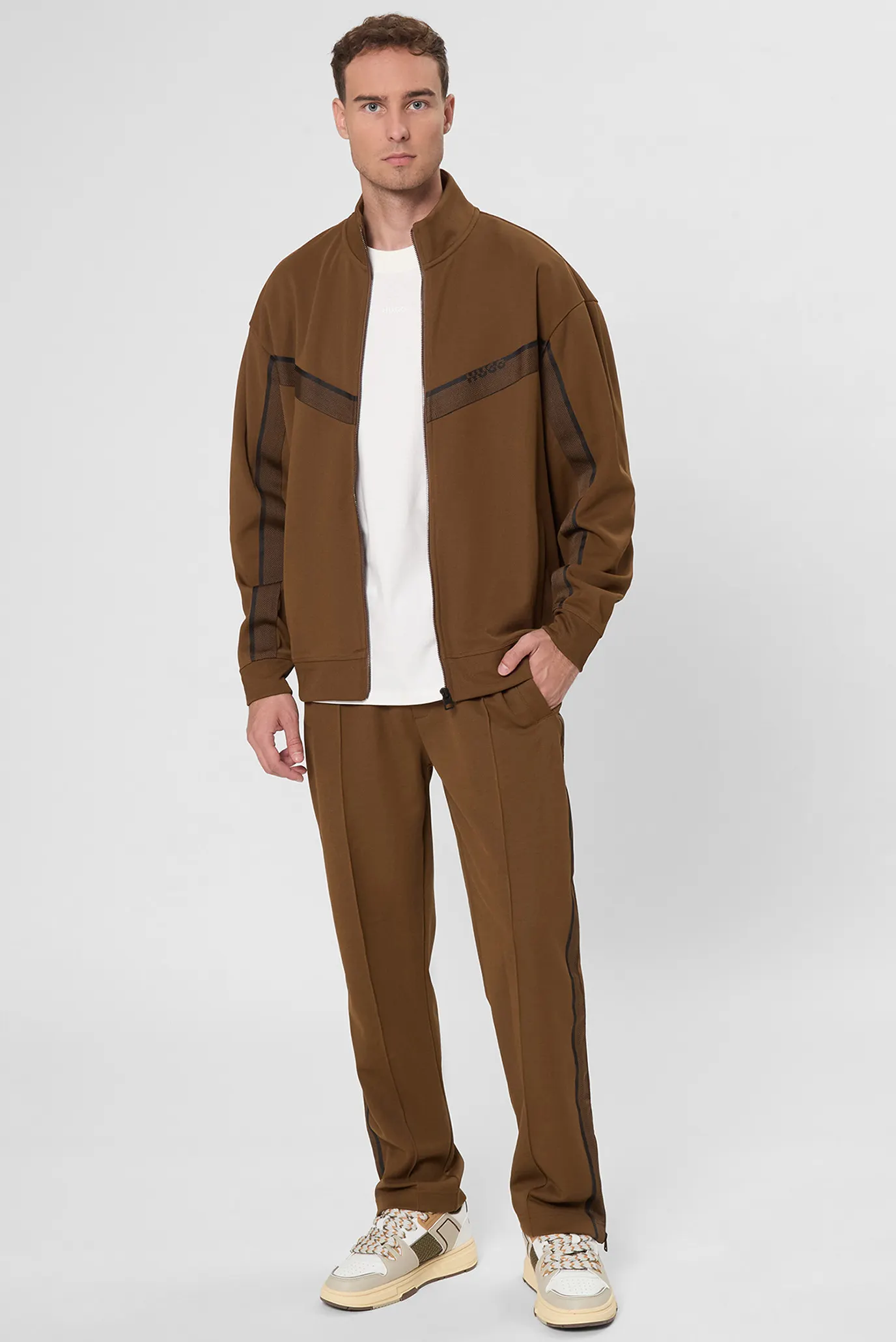 Чоловіча оливкова спортивна кофта 4