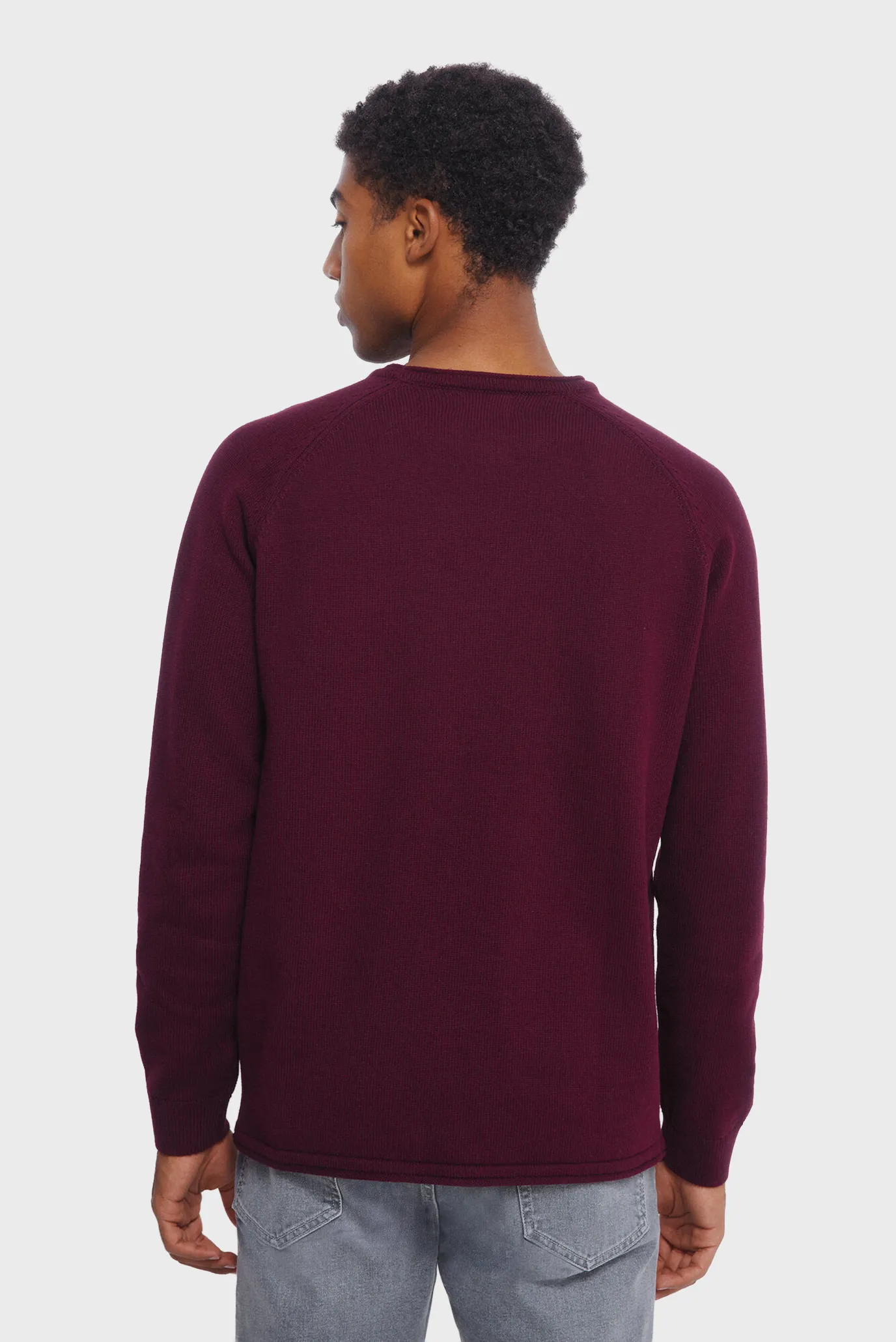 Мужской бордовый джемпер 3