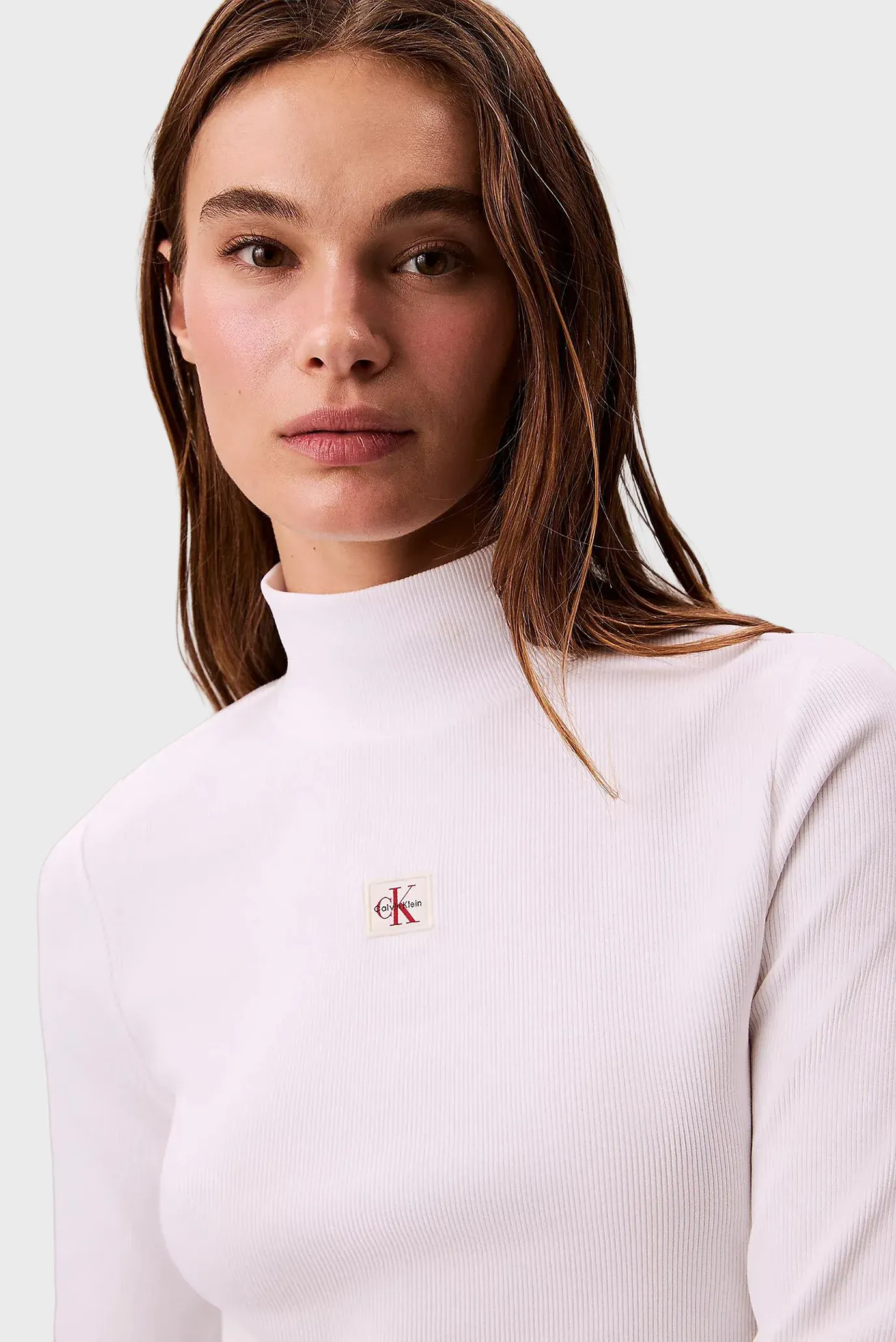 Женский белый гольф WOVEN LABEL 5