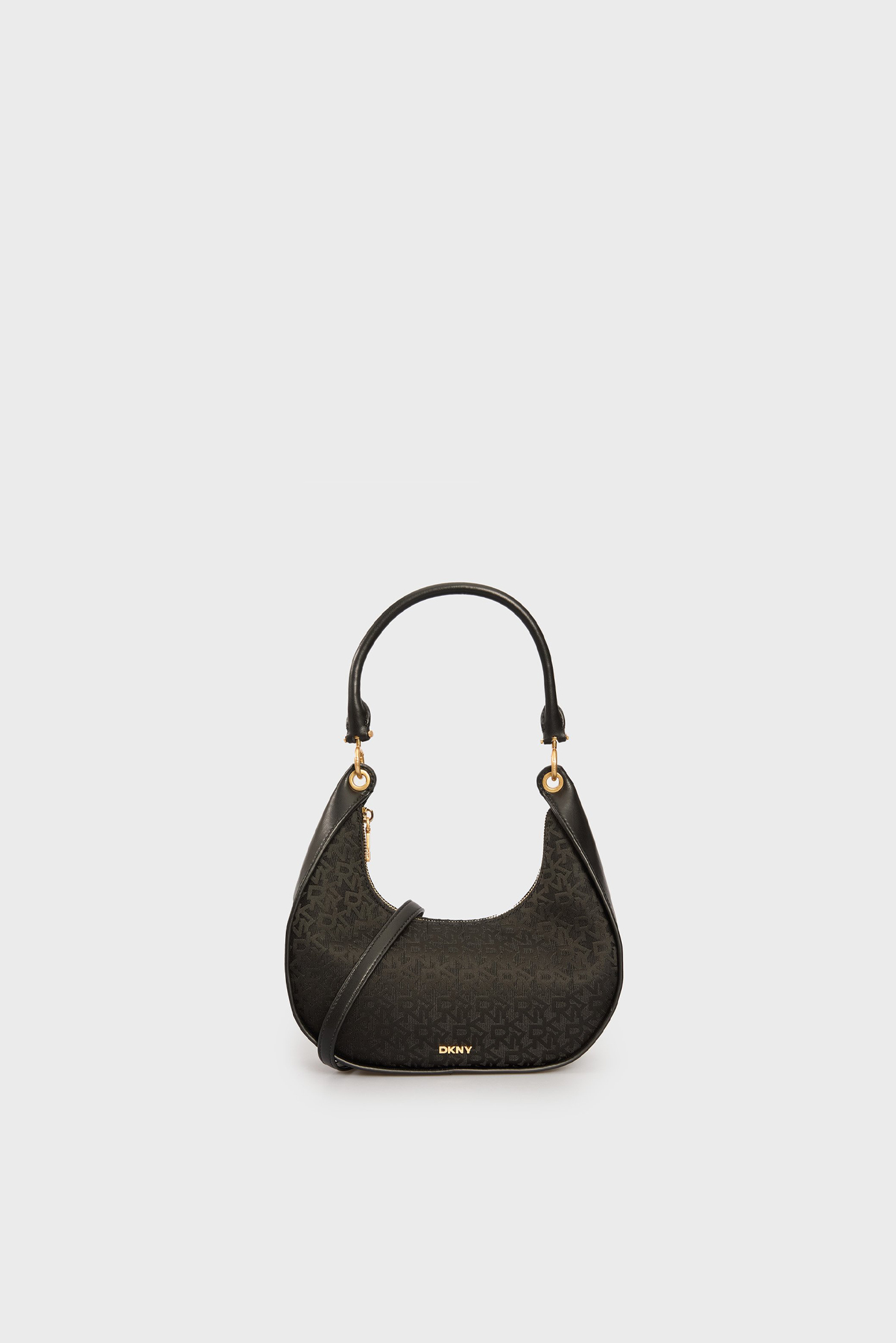 Женская черная сумка с узором ABBY - HOBO Черный ONESIZE DKNY R44EFI49 Женская черная сумка с узором ABBY - HOBO Черный ONESIZE DKNY R44EFI49