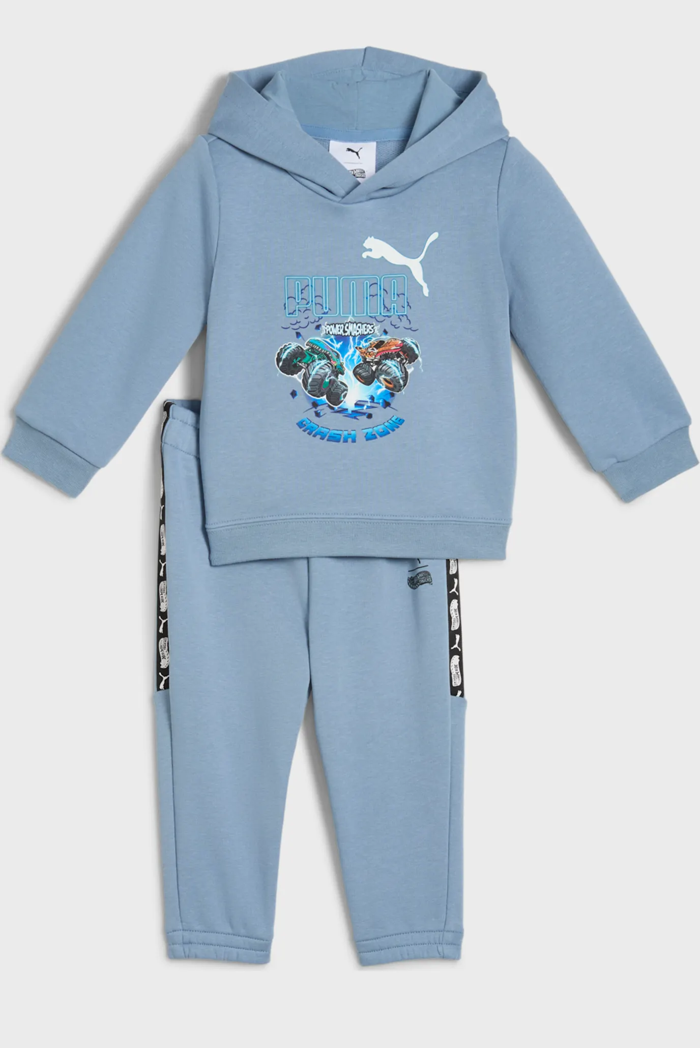 Детский голубой спортивный костюм (худи, брюки) PUMA x HOT WHEELS™ MONSTER TRUCKS Set Toddlers 1