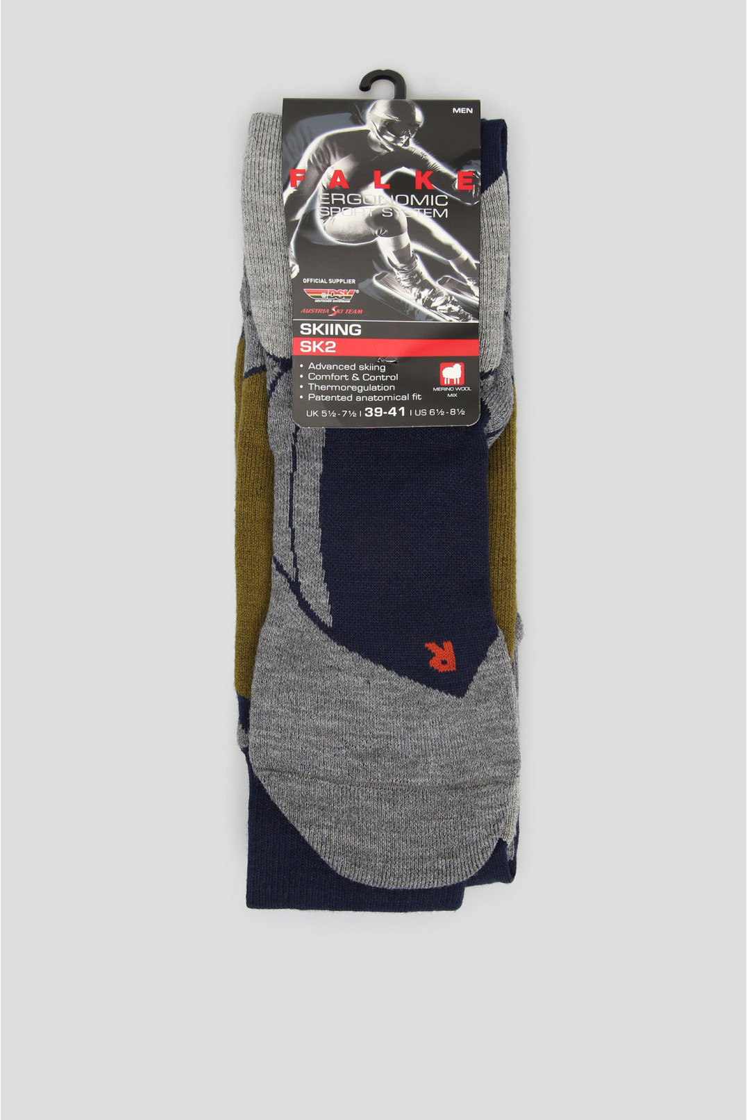 Чоловічі лижні шкарпетки з візерунком SK2 1