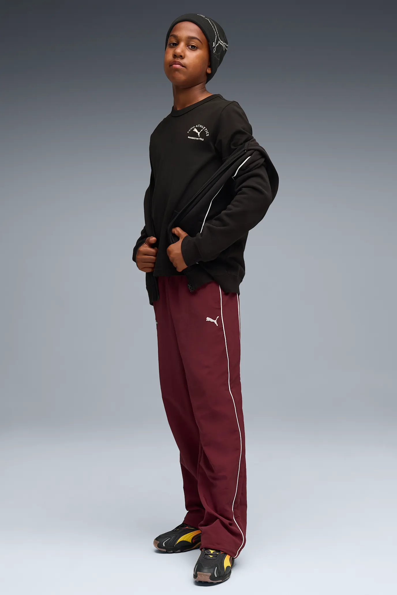 Детская черная футболка PUMA Class Graphic Tee Youth 2