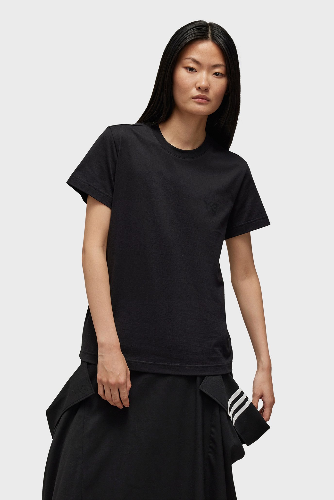 Жіноча чорна футболка Y-3 Regular T-Shirt 1