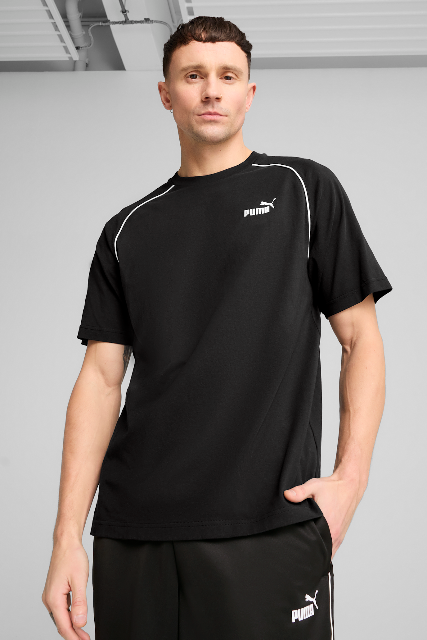 Чоловіча чорна футболка PUMA Sport Tee Men 1