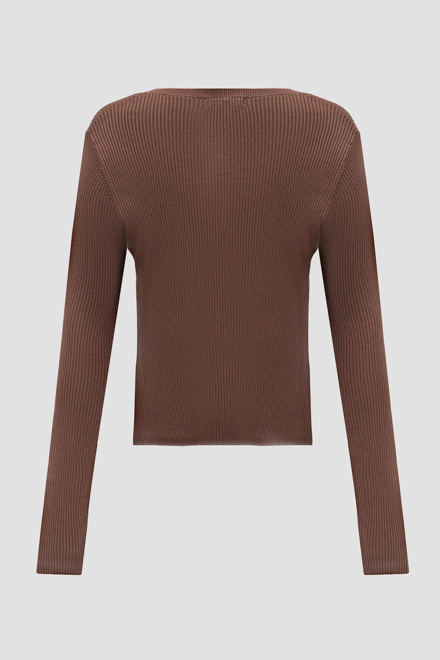 Женский коричневый пуловер 2