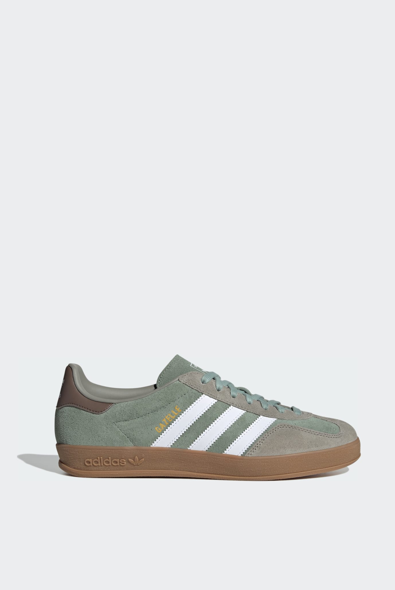 Чоловічі оливкові замшеві снікерси adidas Gazelle Indoor 1