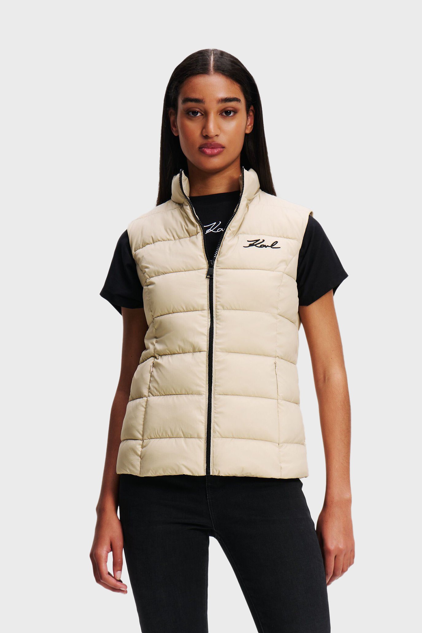 Женский бежевый жилет LIGHTWEIGHT PUFFER GILET 1