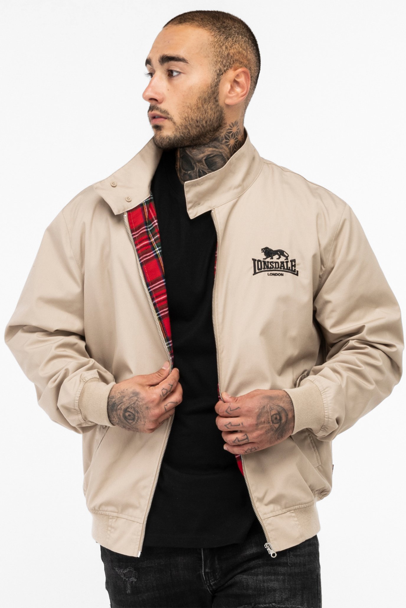 Мужская бежевая куртка Бежевый XXL Lonsdale 110538 Мужская бежевая куртка Бежевый XXL Lonsdale 110538