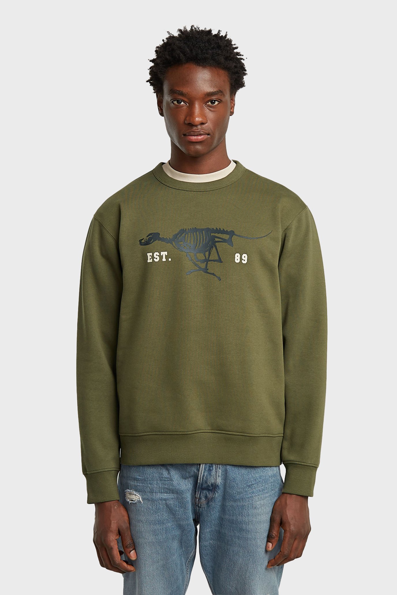 Мужской зеленый свитшот Running dog back Зеленый XL G-Star RAW D27095,D733 Мужской зеленый свитшот Running dog back Зеленый XL G-Star RAW D27095,D733