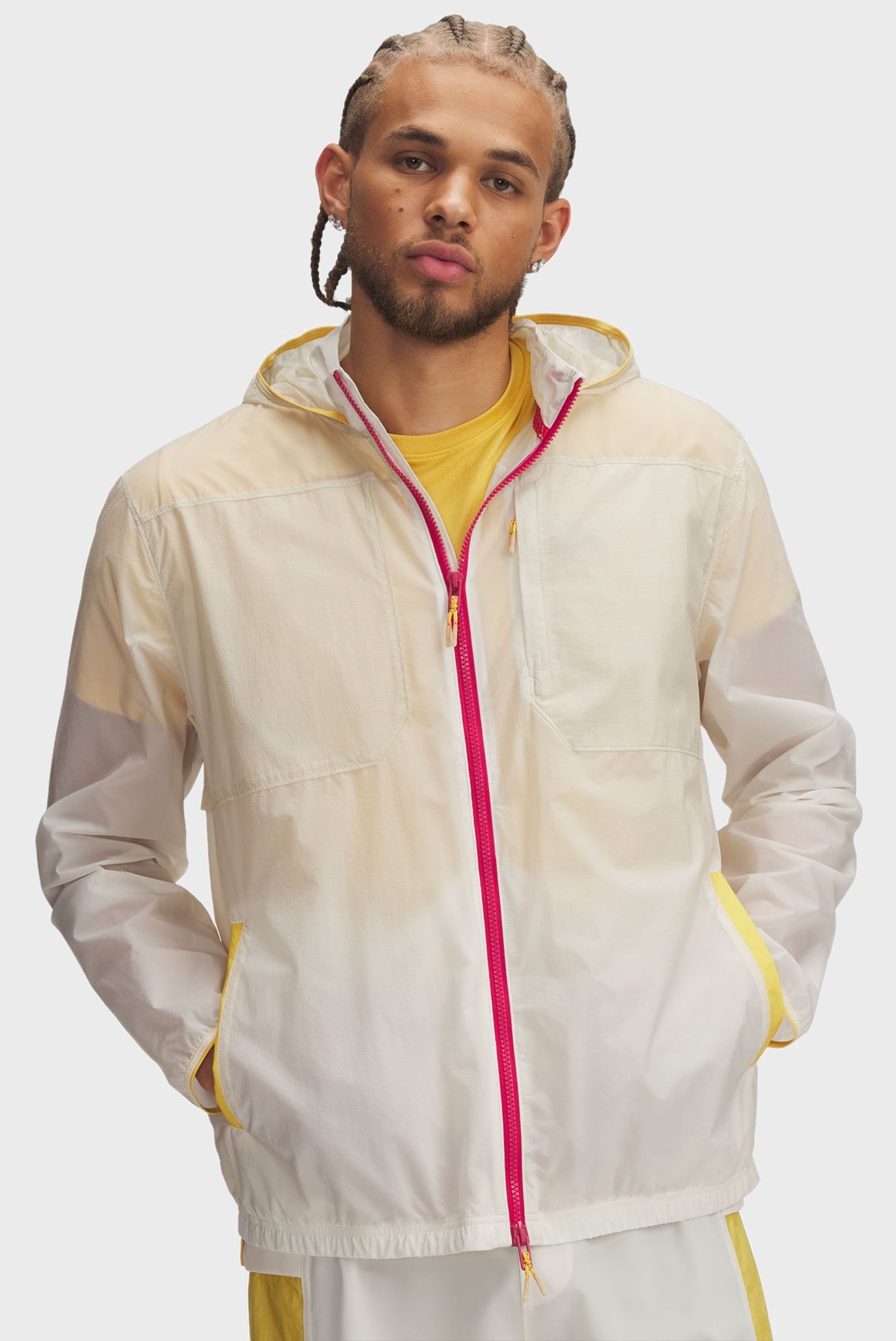 Мужская белая ветровка UA TRAIL RUN JACKET Белый XL Under Armour 1383243-279 Мужская белая ветровка UA TRAIL RUN JACKET Белый XL Under Armour 1383243-279
