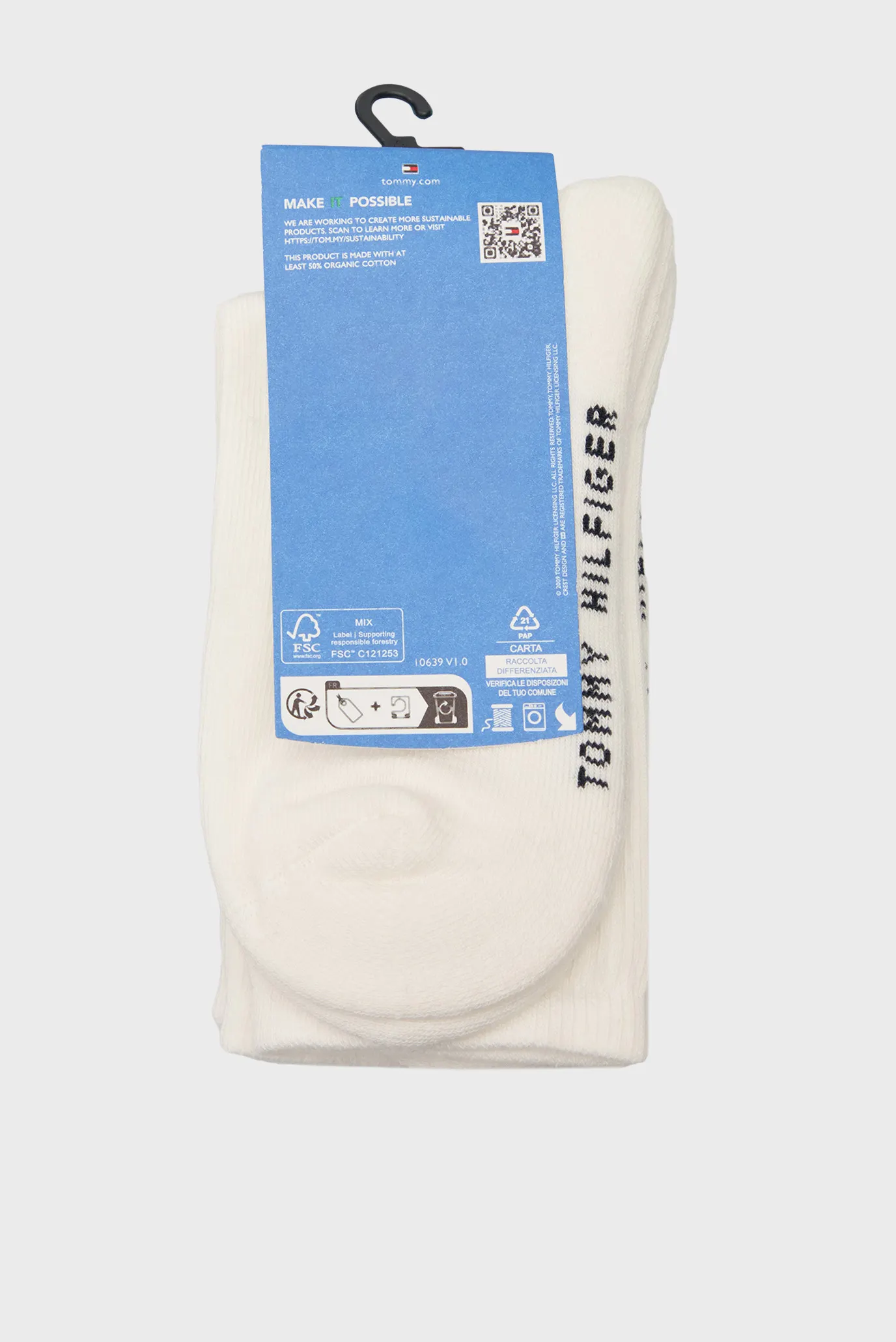 Детские белые носки (2 пары) TH KIDS SOCK 2P FLAG 3