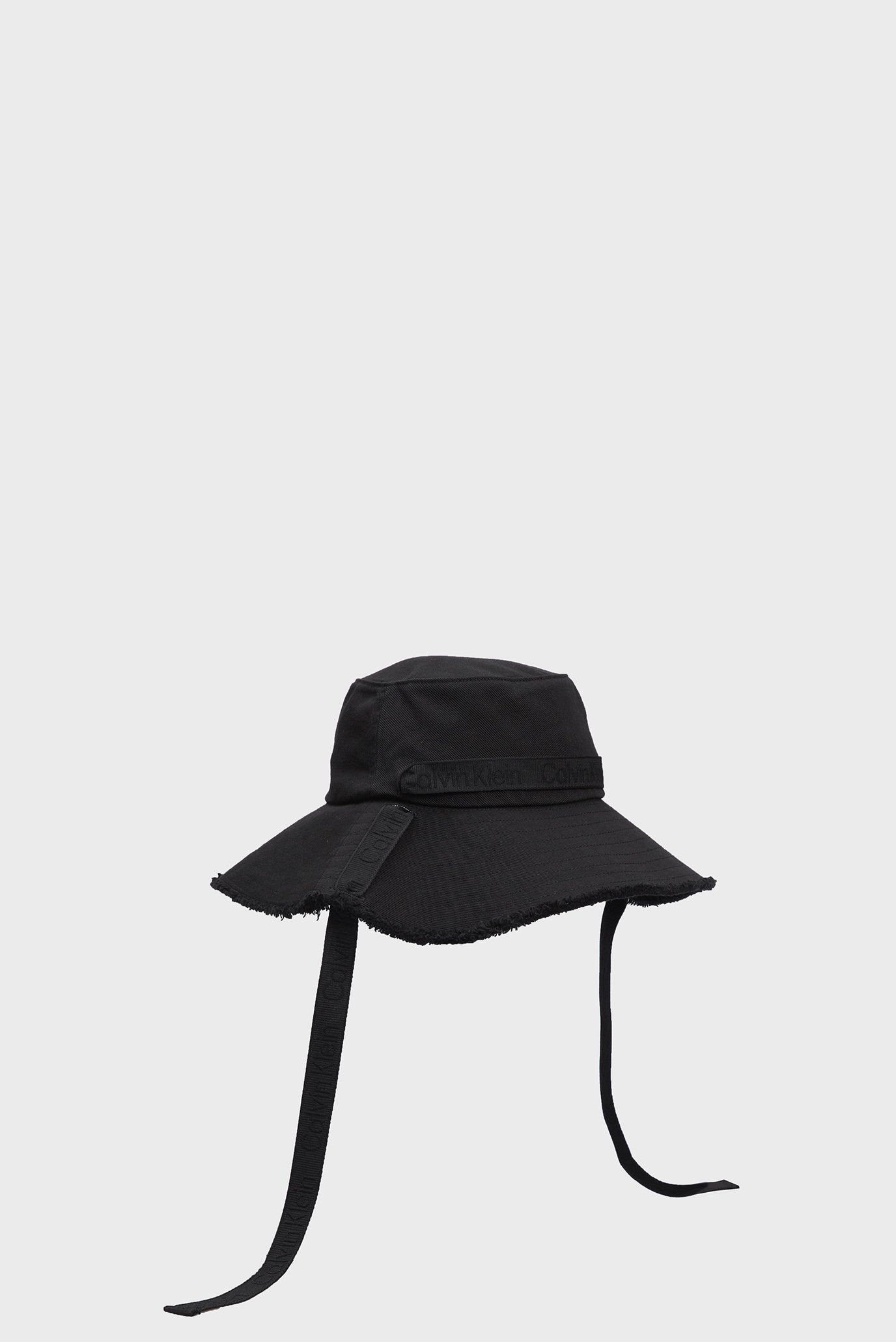 Женская черная шляпа LOGO STRAP WIDE BRIM CANVAS HAT 1
