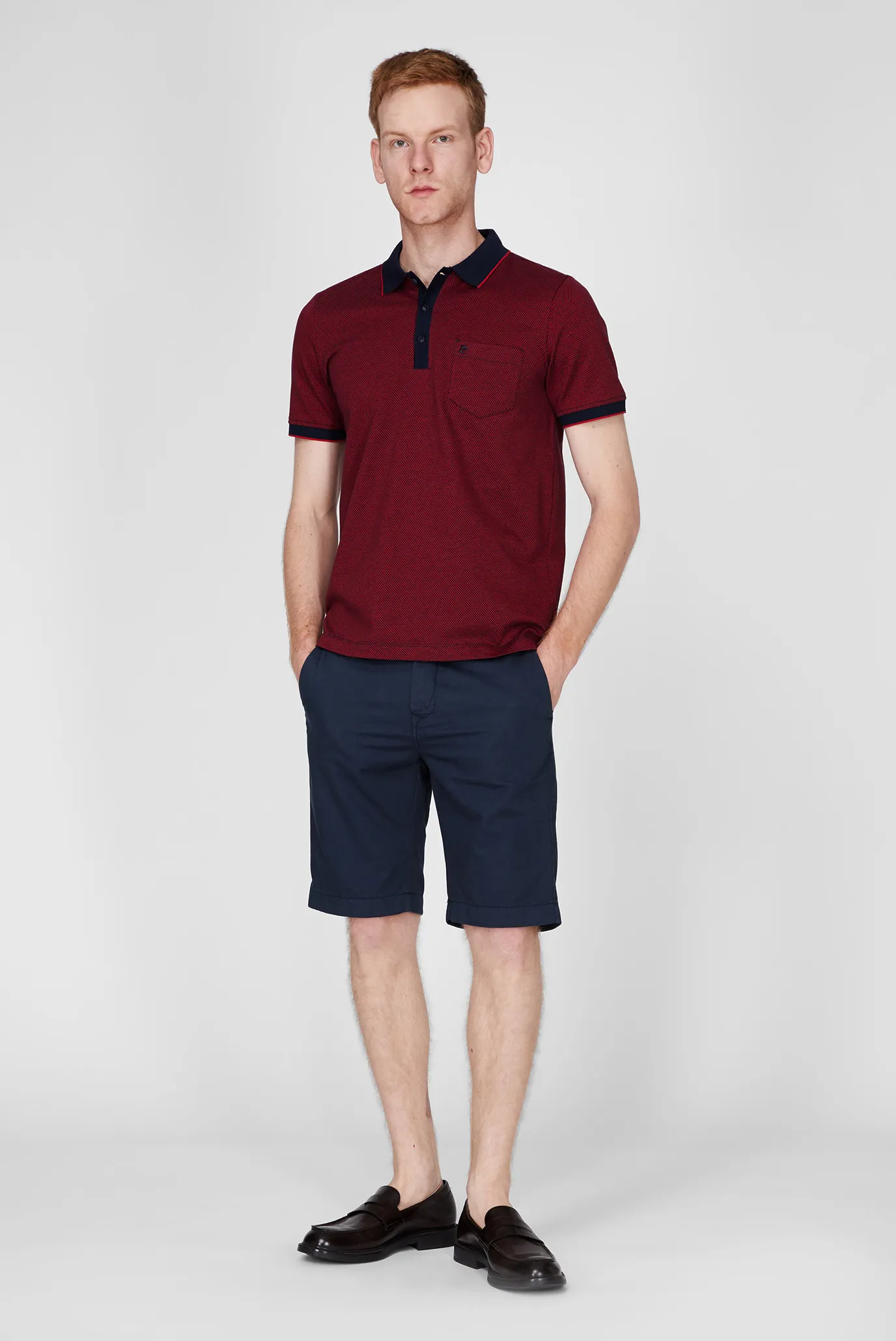 Мужское поло с узором 5