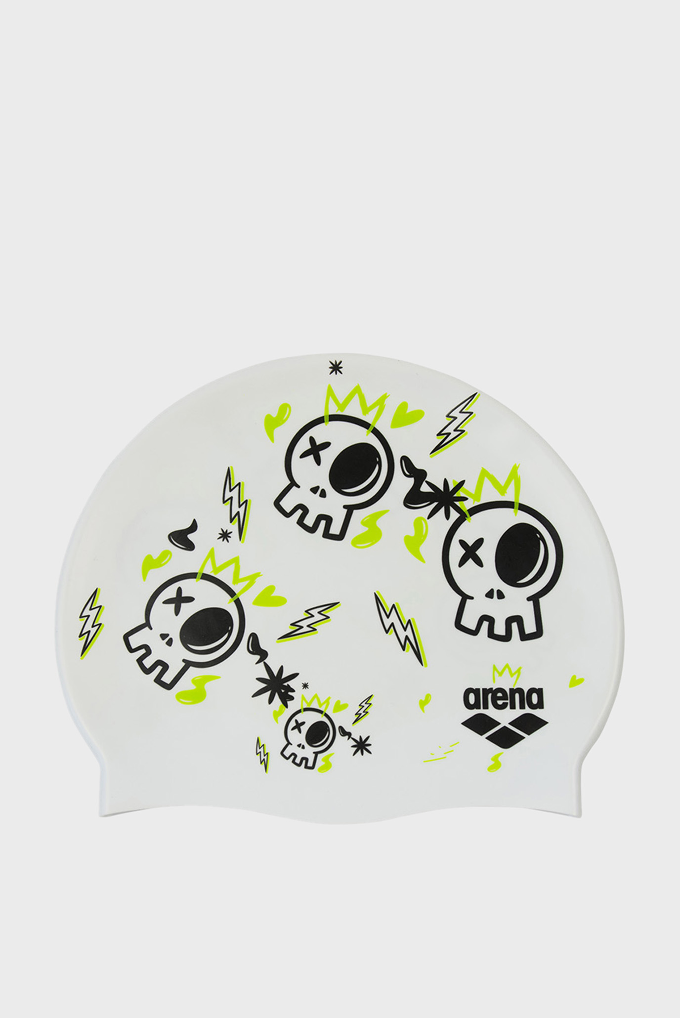Детская белая шапочка для плавания PRINT JR Белый ONESIZE Arena 94171-244 Детская белая шапочка для плавания PRINT JR Белый ONESIZE Arena 94171-244