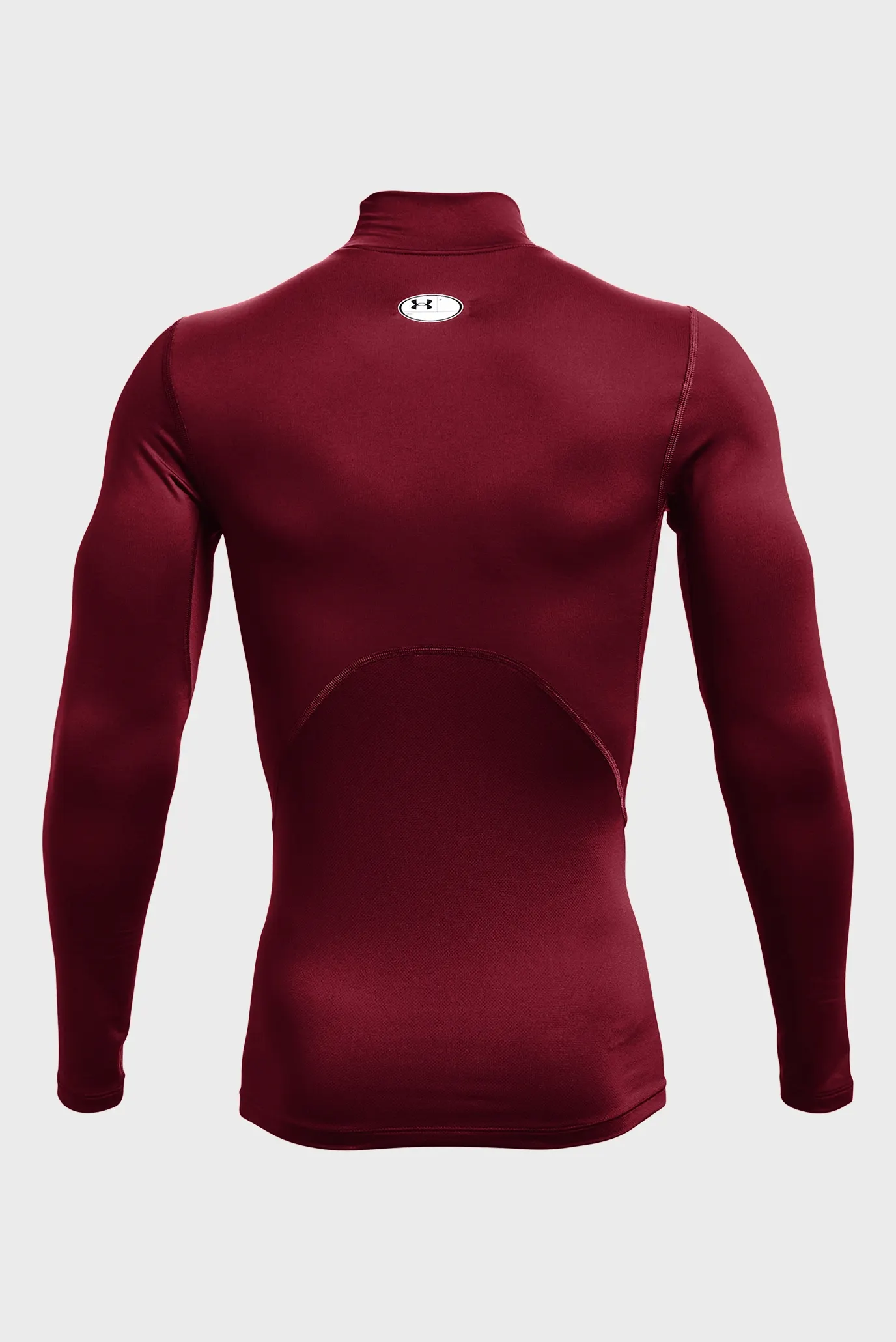 Чоловічий бордовий термореглан UA CG Armour Comp Mock 5
