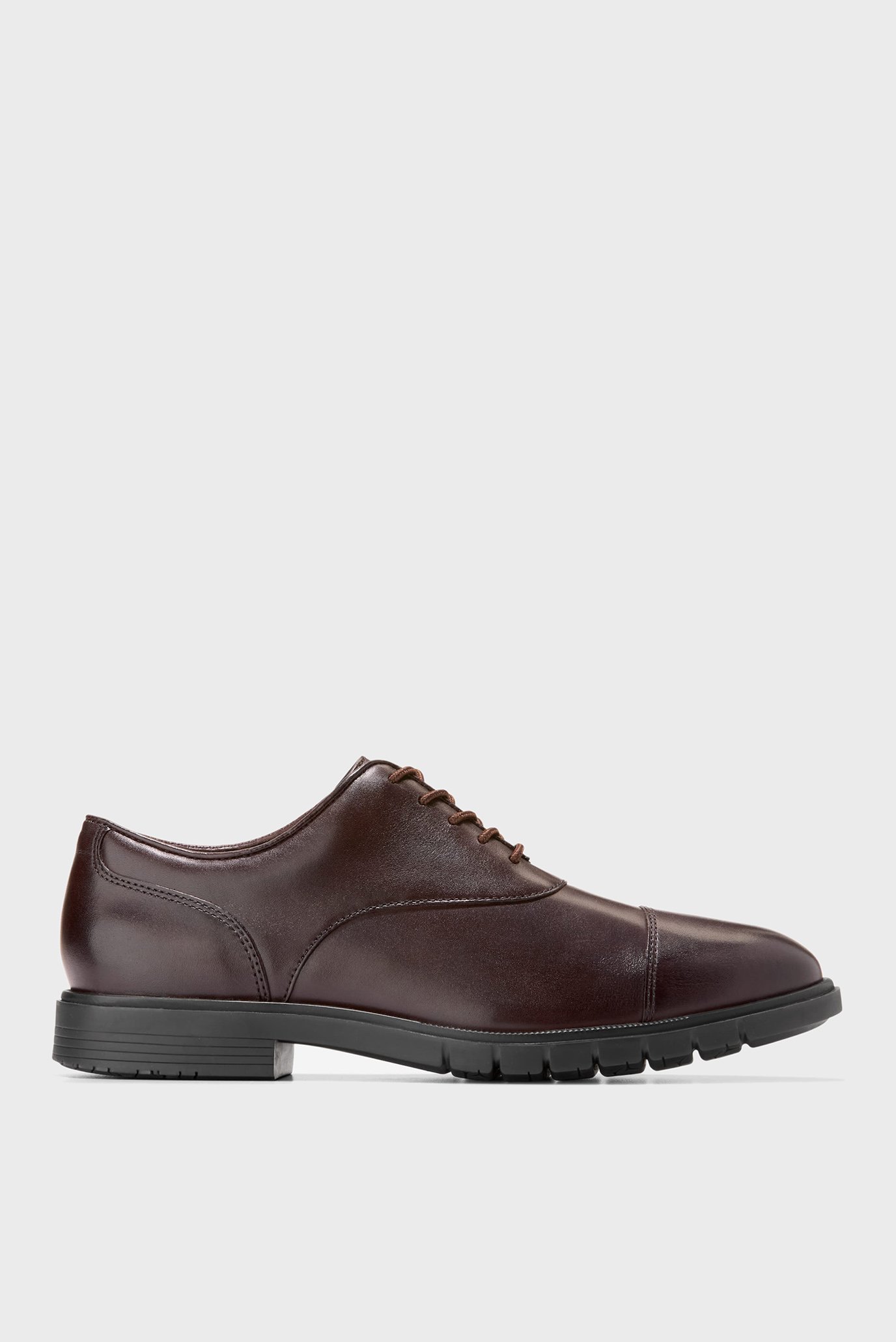 Чоловічі темно-коричневі шкіряні оксфорди GrandFlex Dress Cap Toe Oxford 1