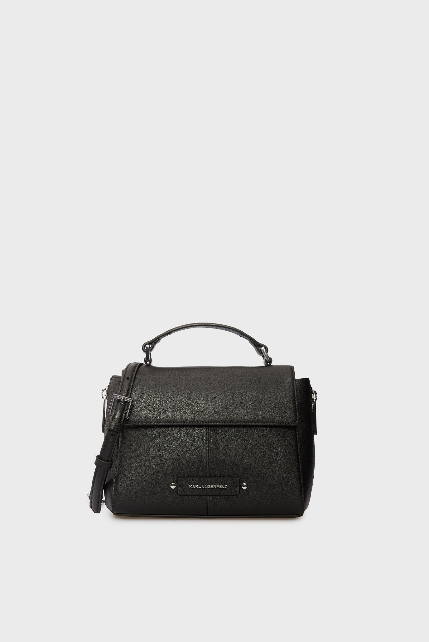 Женская черная кожаная сумка hardware Черный ONESIZE Karl Lagerfeld A3W30338 Женская черная кожаная сумка hardware Черный ONESIZE Karl Lagerfeld A3W30338