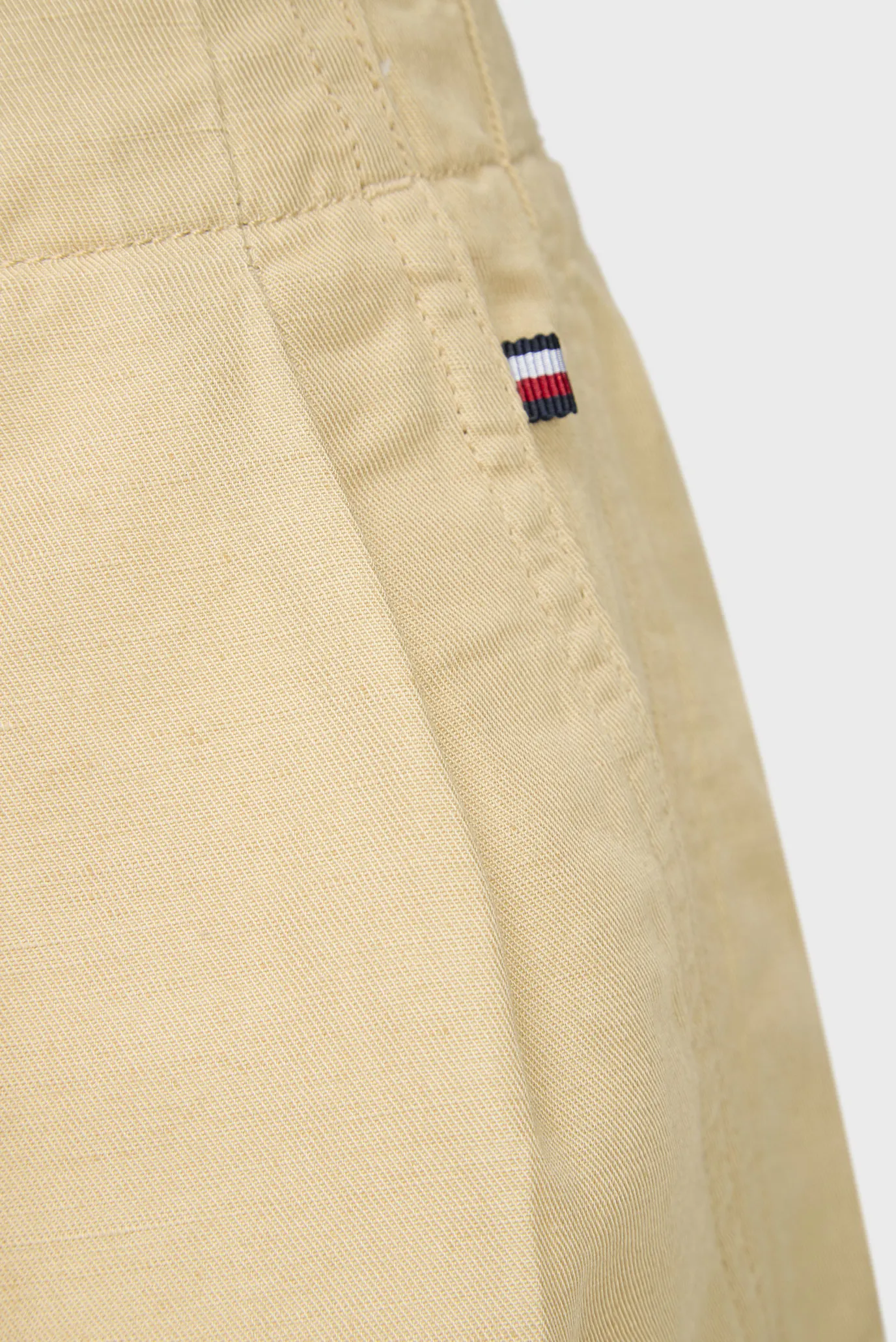 Женские бежевые шорты COTTON LINEN SHORT 3