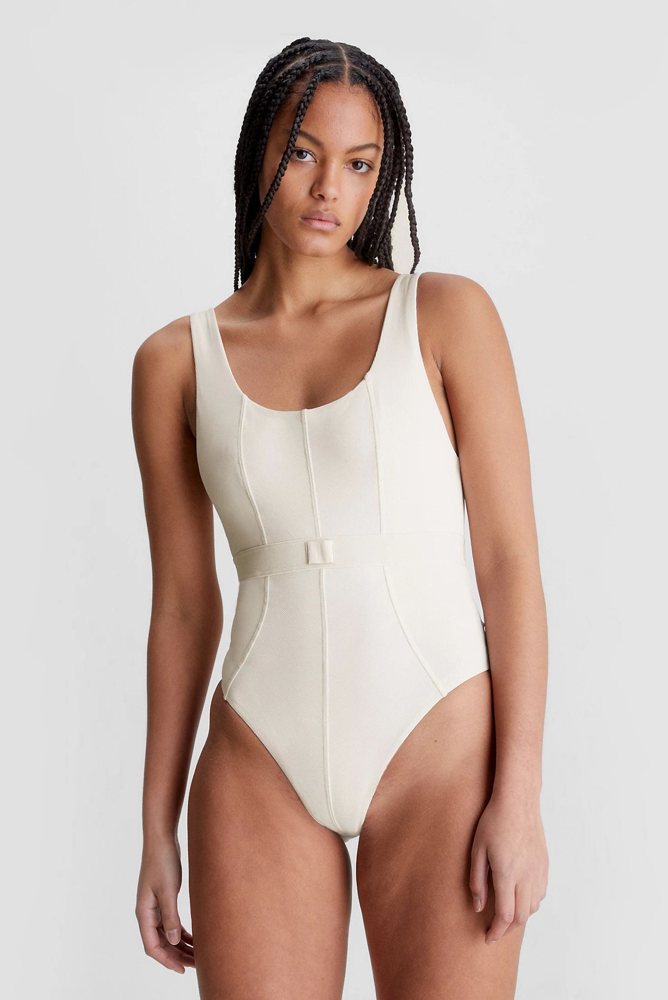 Женский белый купальник ONE PIECE-RP Белый XS Calvin Klein KW0KW02151 Женский белый купальник ONE PIECE-RP Белый XS Calvin Klein KW0KW02151