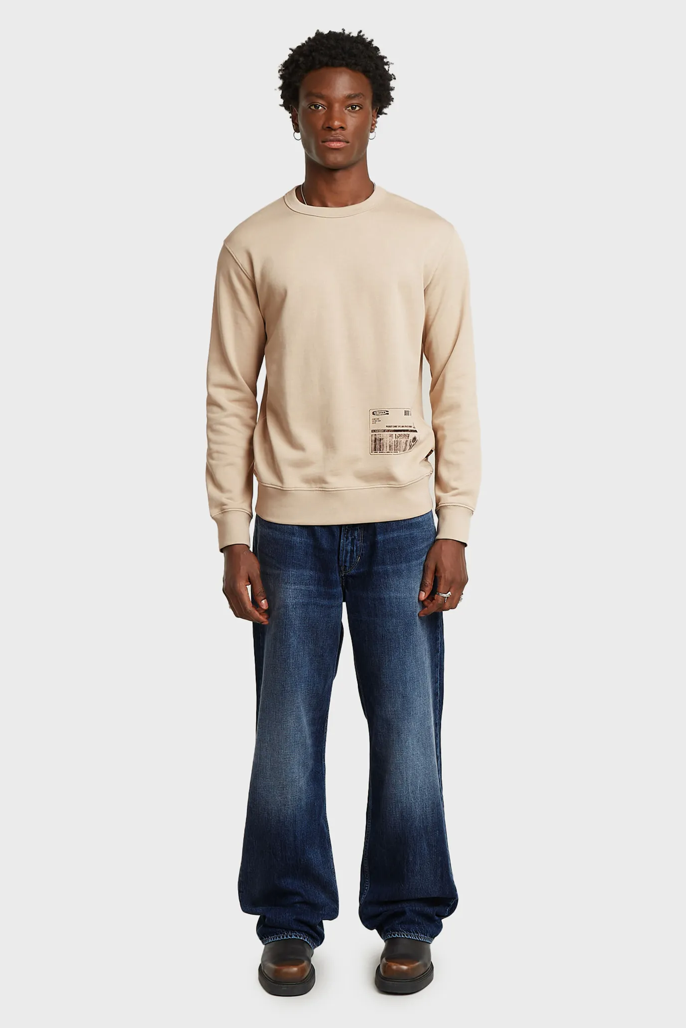 Чоловічий бежевий світшот Shipping 2