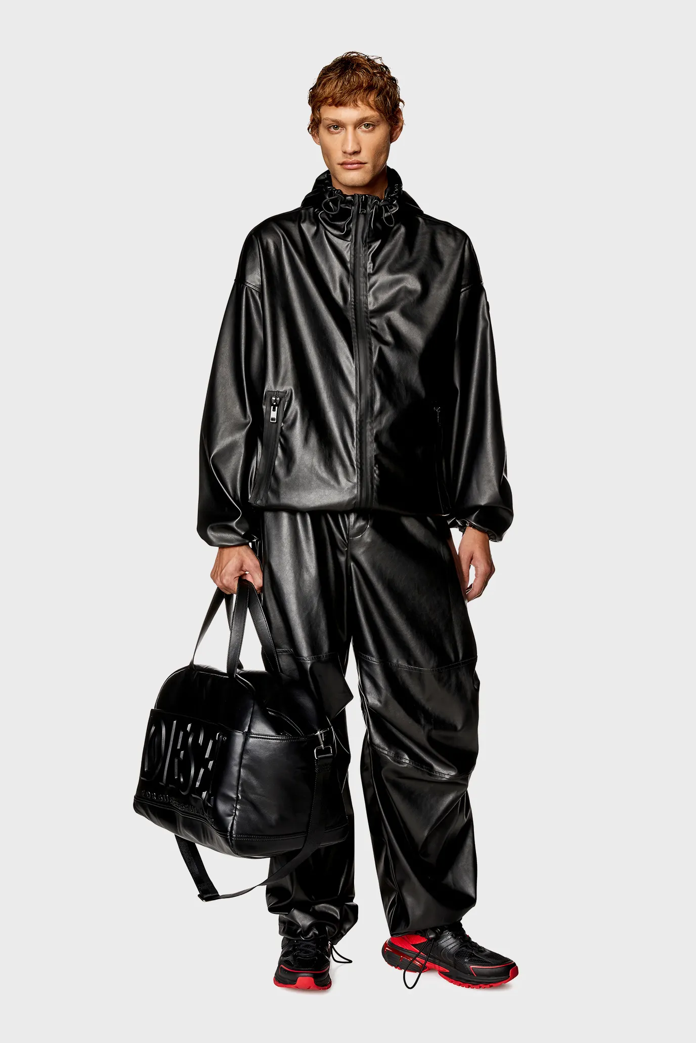 Мужская черная дорожная сумка DSL 3D DUFFLE L X 2