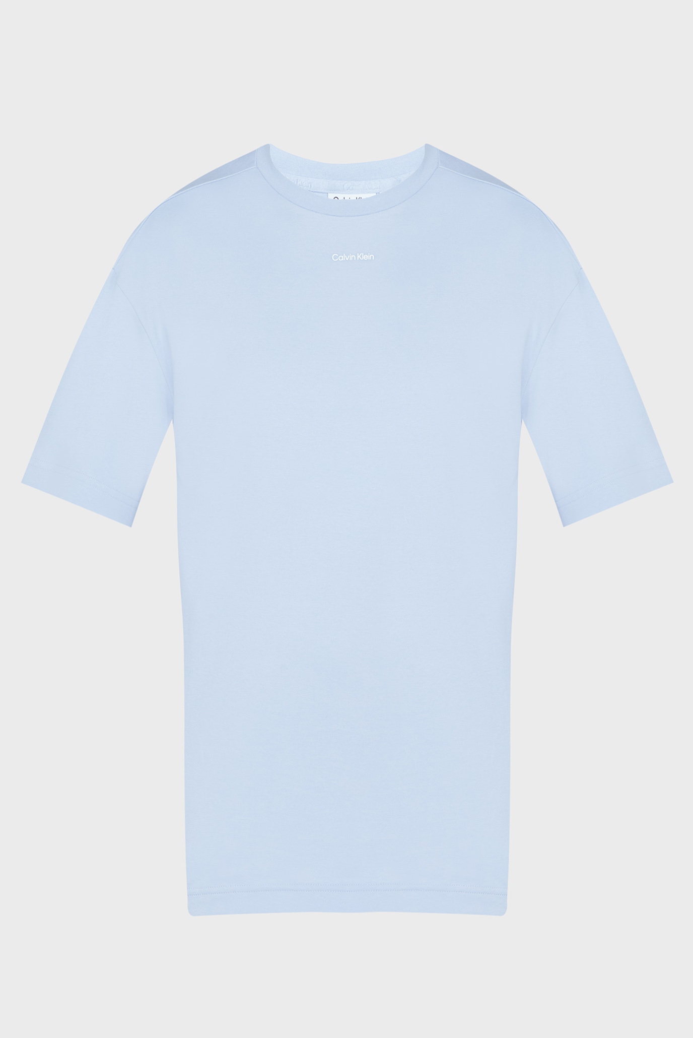 Мужская голубая футболка NANO LOGO INTERLOCK 1
