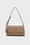 Жіноча коричнева сумка CK DAILY SHOULDER BAG PEBBLE