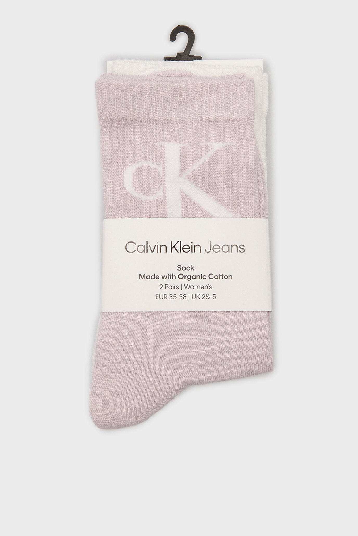 Женские носки (2 пары) CKJ WOMEN  SOCK 2P MONOGRAM 1