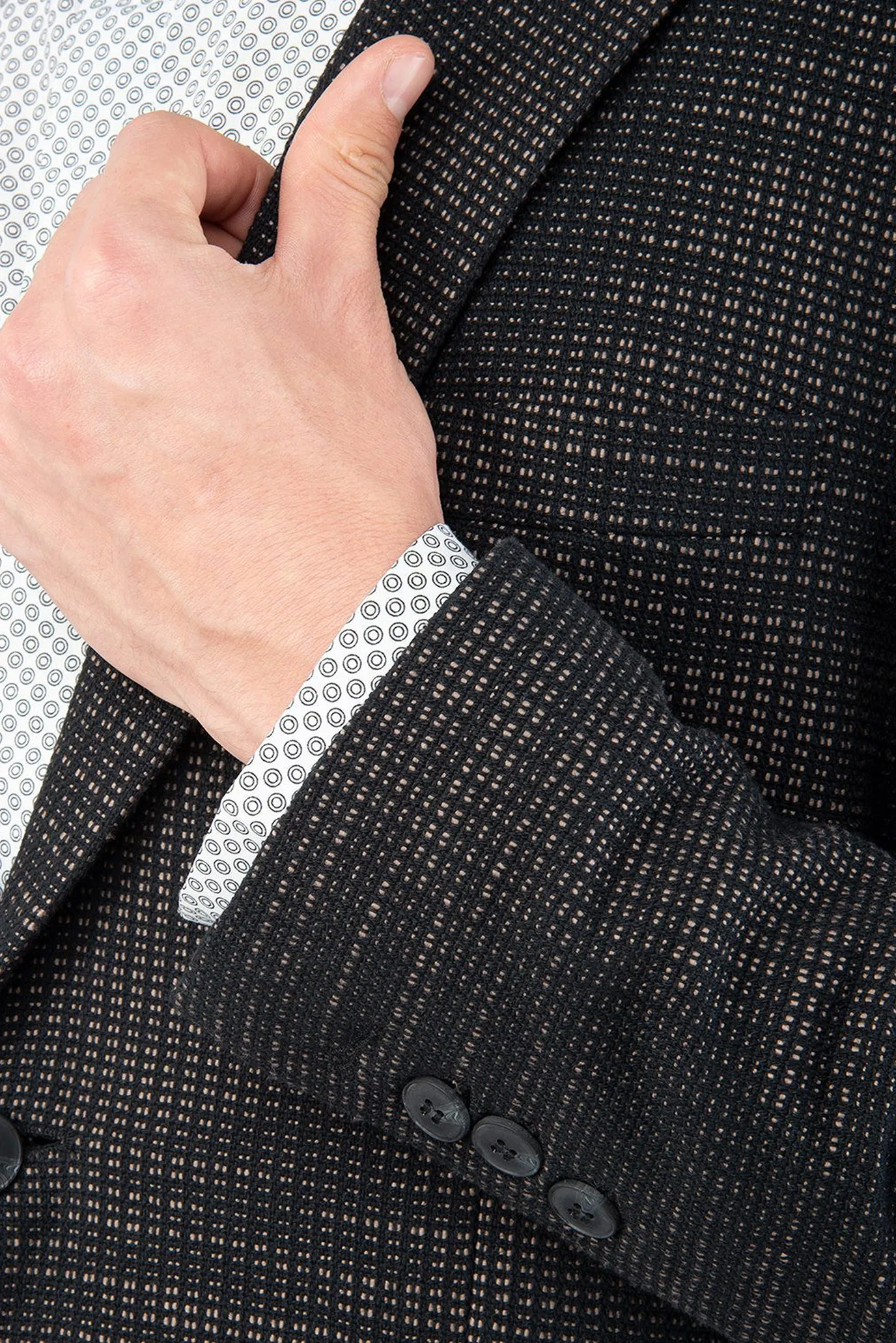 Чоловічий чорний піджак 4