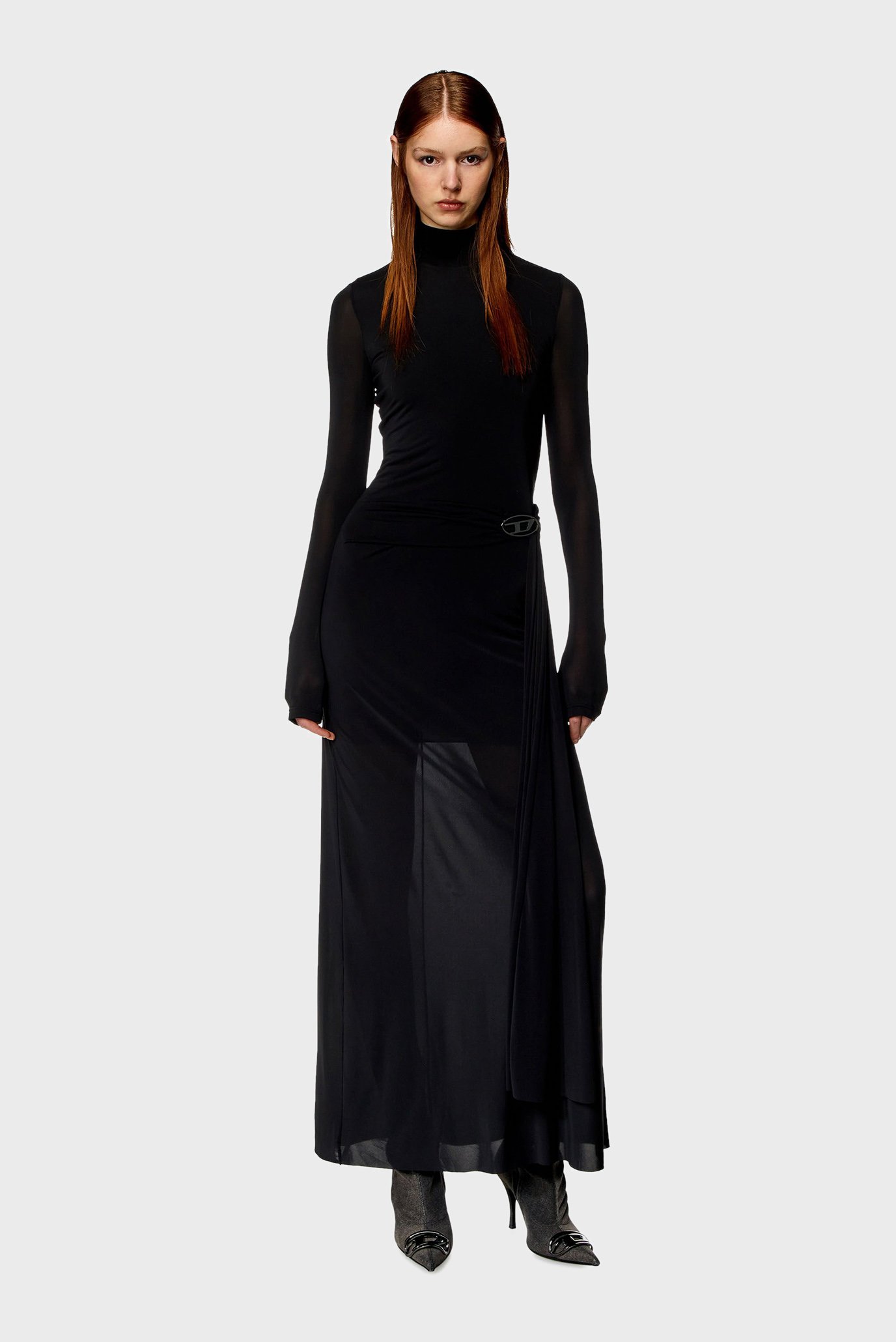 Женское черное платье D-BLOS 1